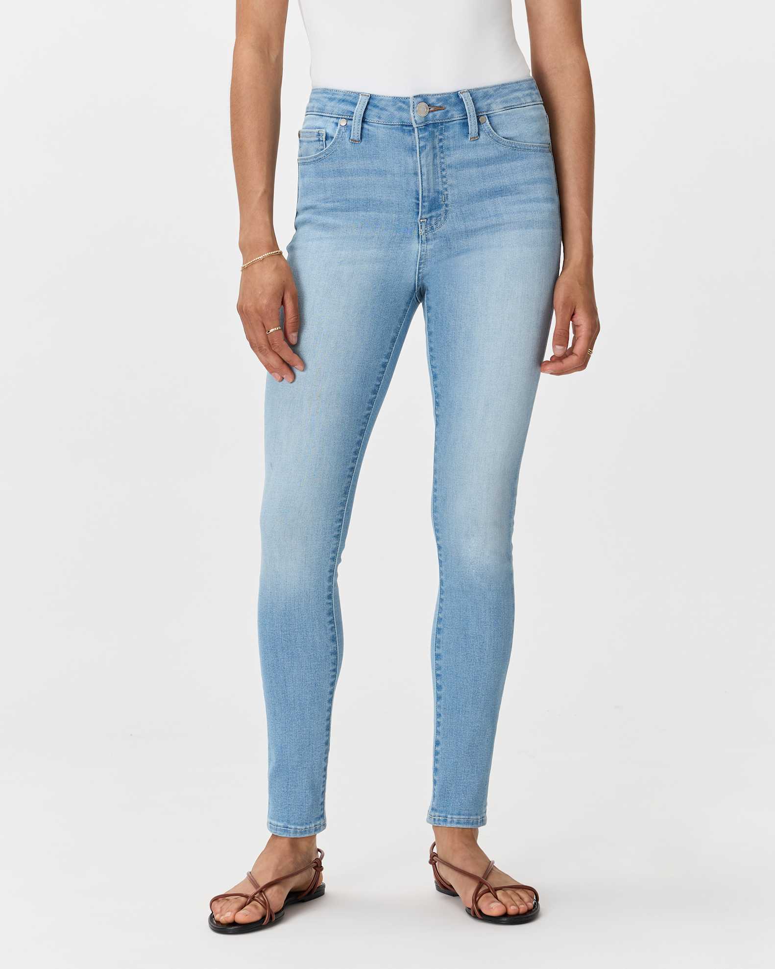Bella Stretch Skinny Jeans in Frosted Blue