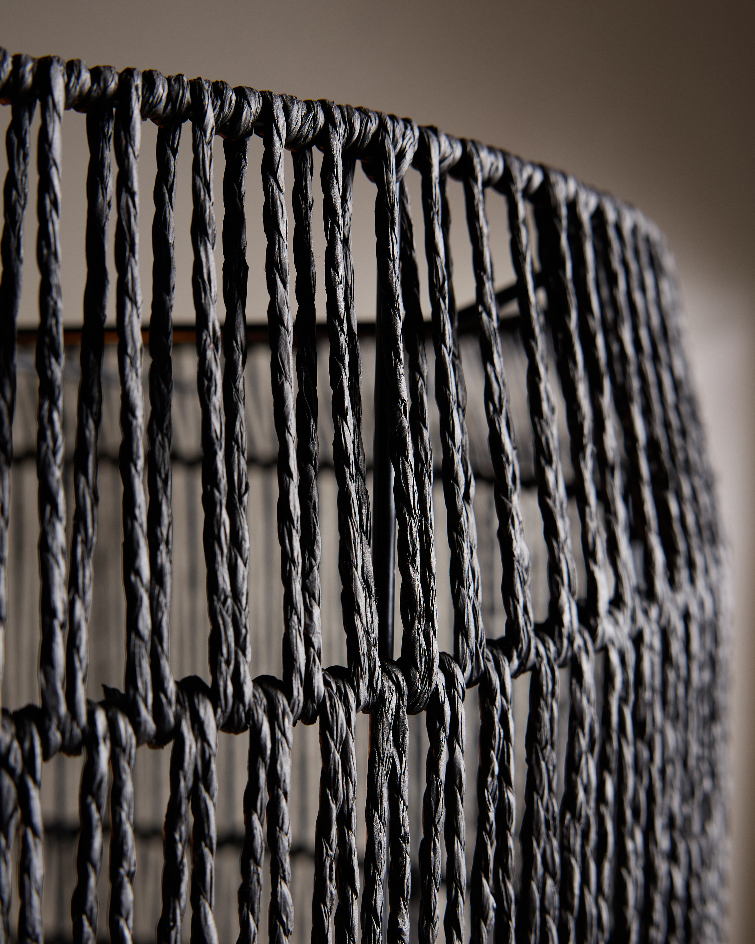 Quince Woven Rope Drum Pendant Light - Thumbnail 4