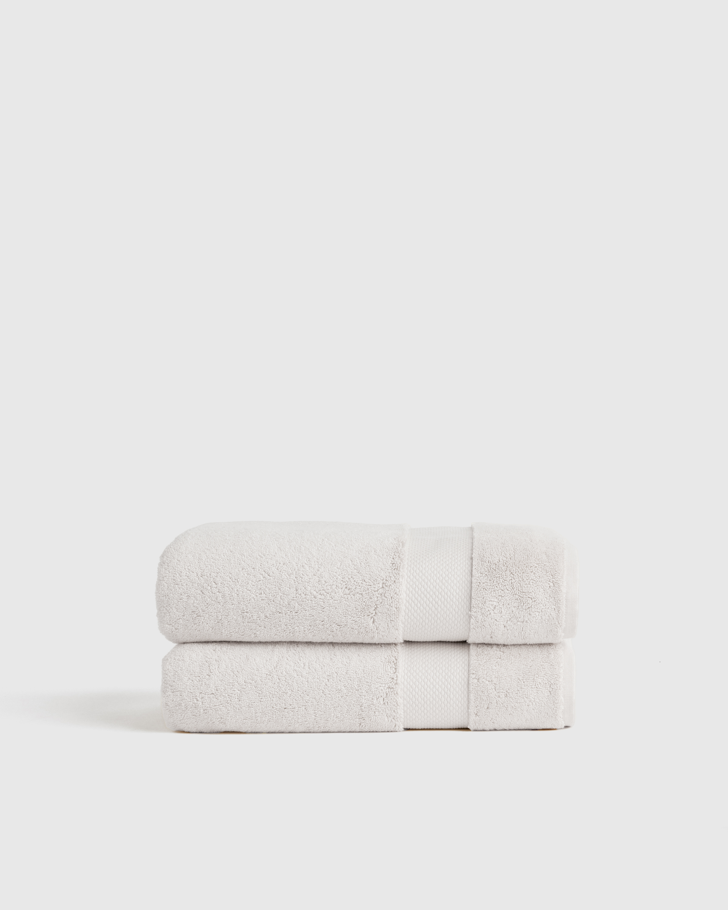 Silver Turkish Ultra Plush Bath Towel (Set of 2)