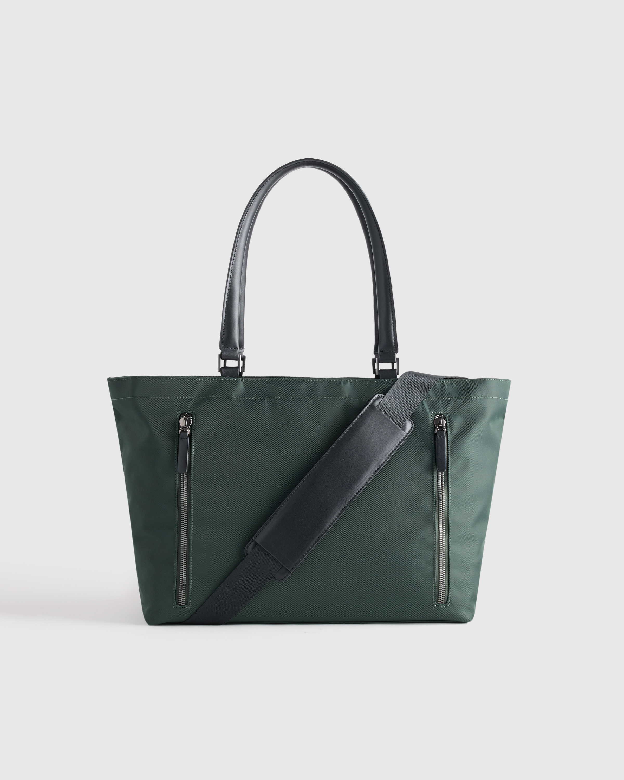 Dark Green Voyage Nylon Travel Tote