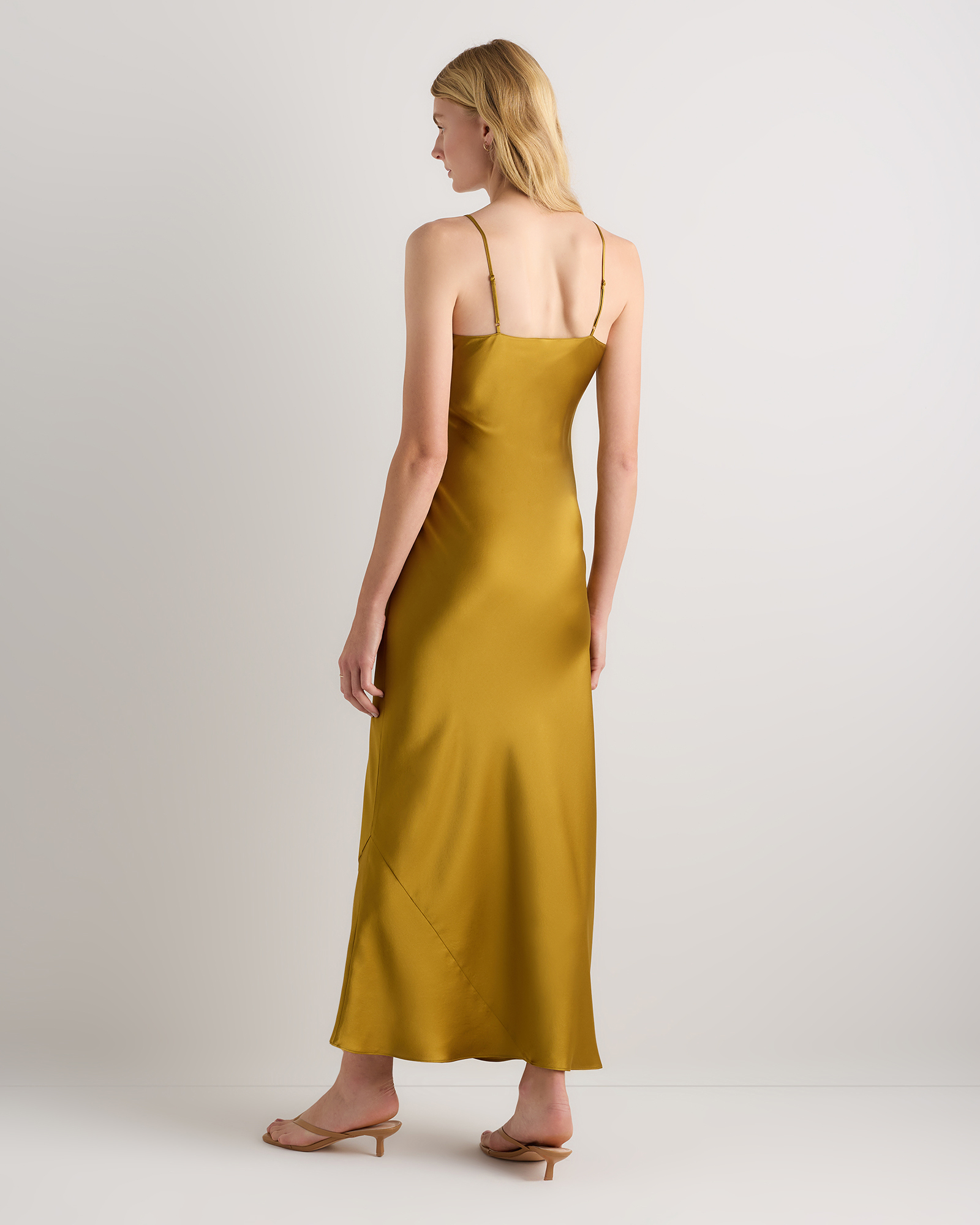 floor length slip dress Oat Texture Petal Long Slip Dress