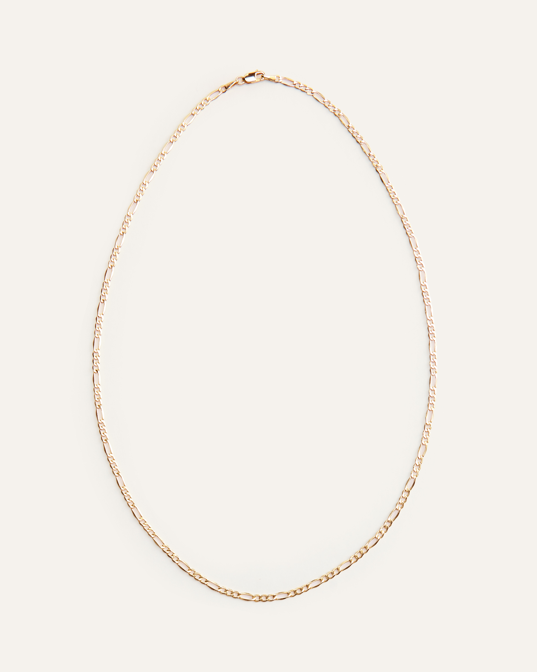 Yellow Gold 10K Gold Figaro Chain Necklace