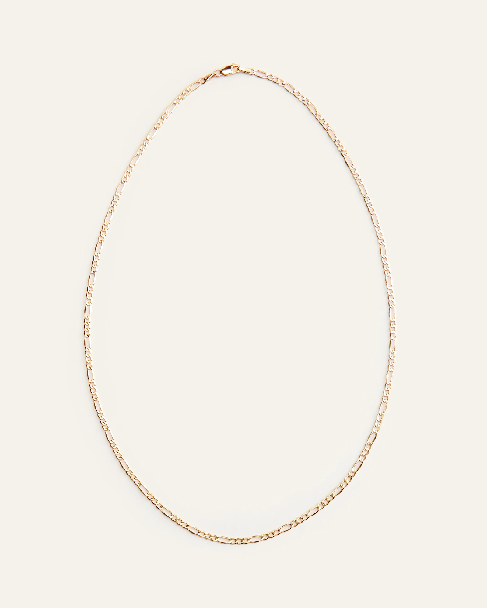 10K Gold Figaro Chain Necklace