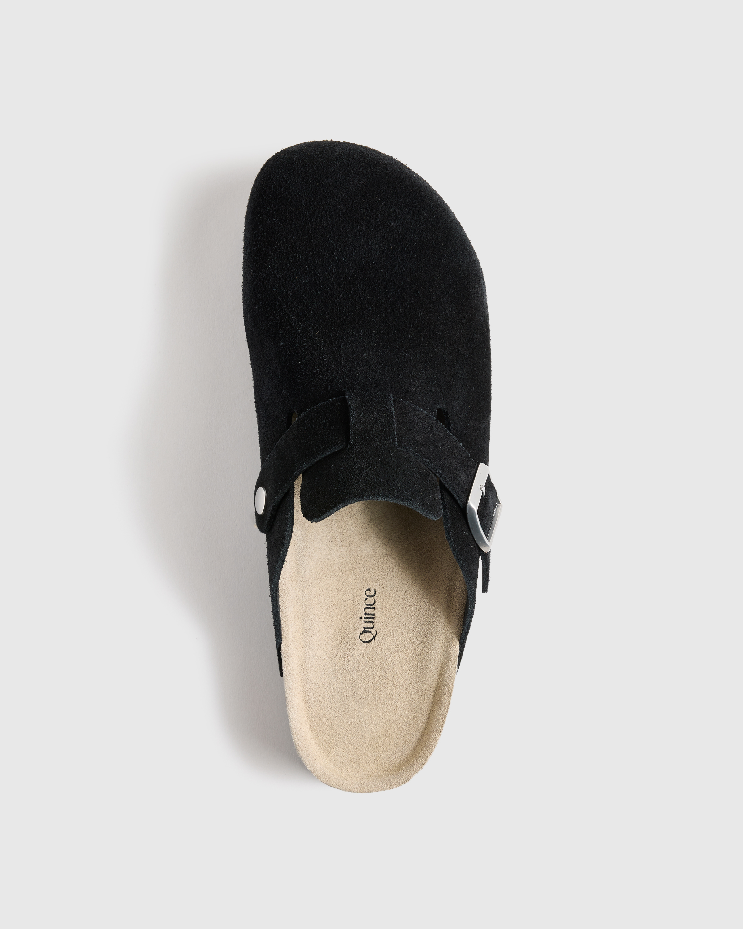 Quince Water Repellant Suede Slip On Men\'s Clog Mules Shoes Size 9 Black Men main image 3