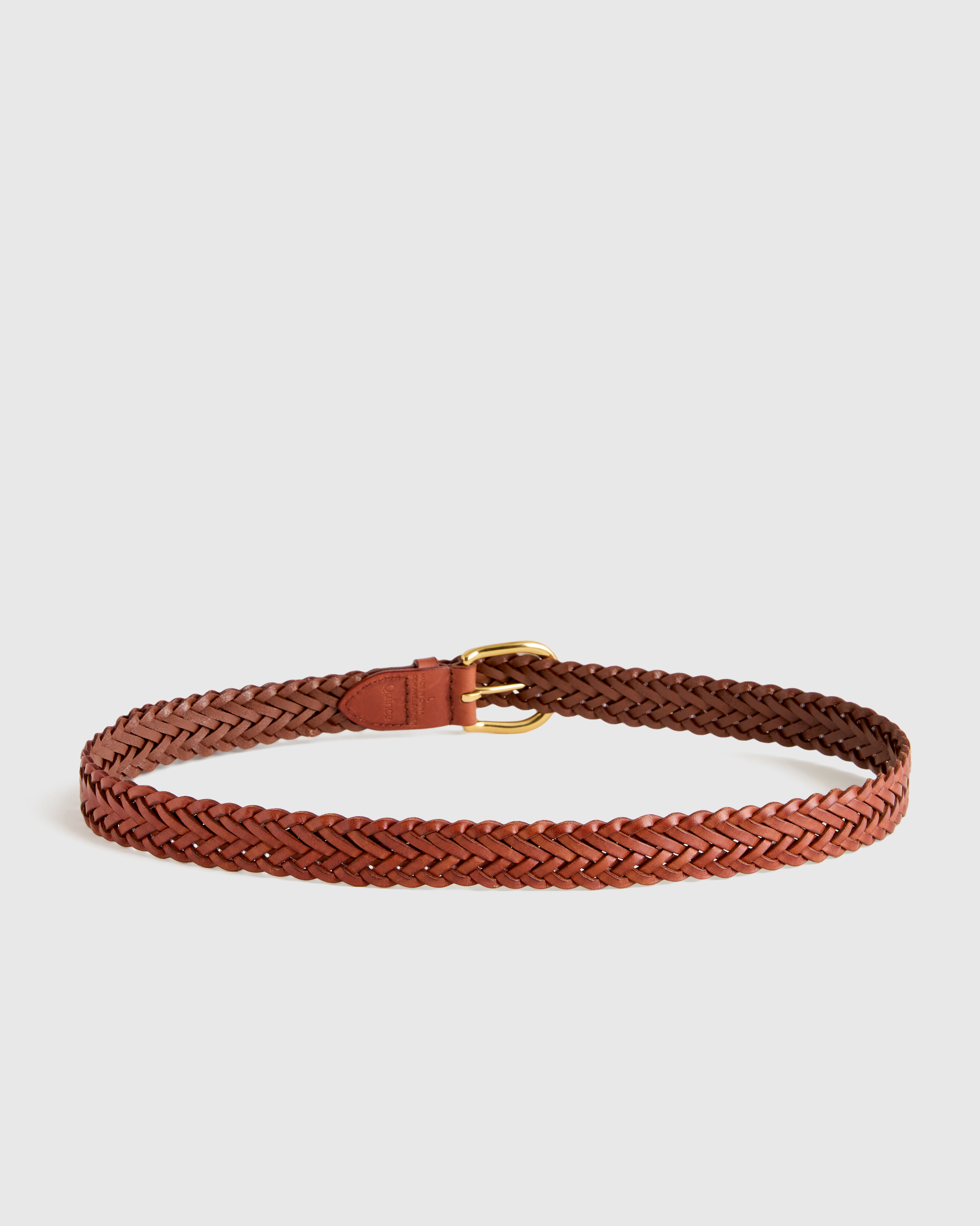 Josie European Leather Braided Belt display picture 1