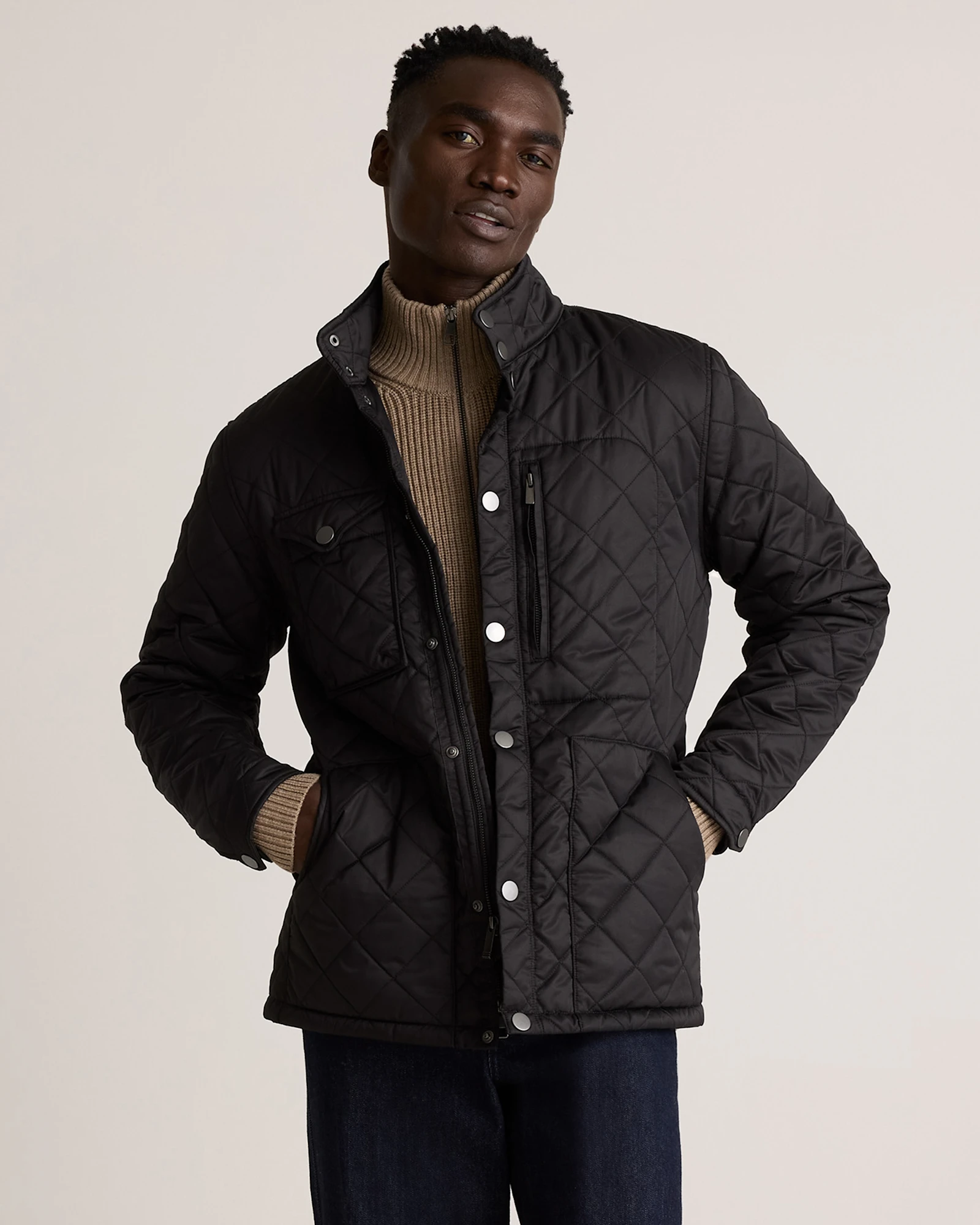 Featherless Quilted Utility Jacket