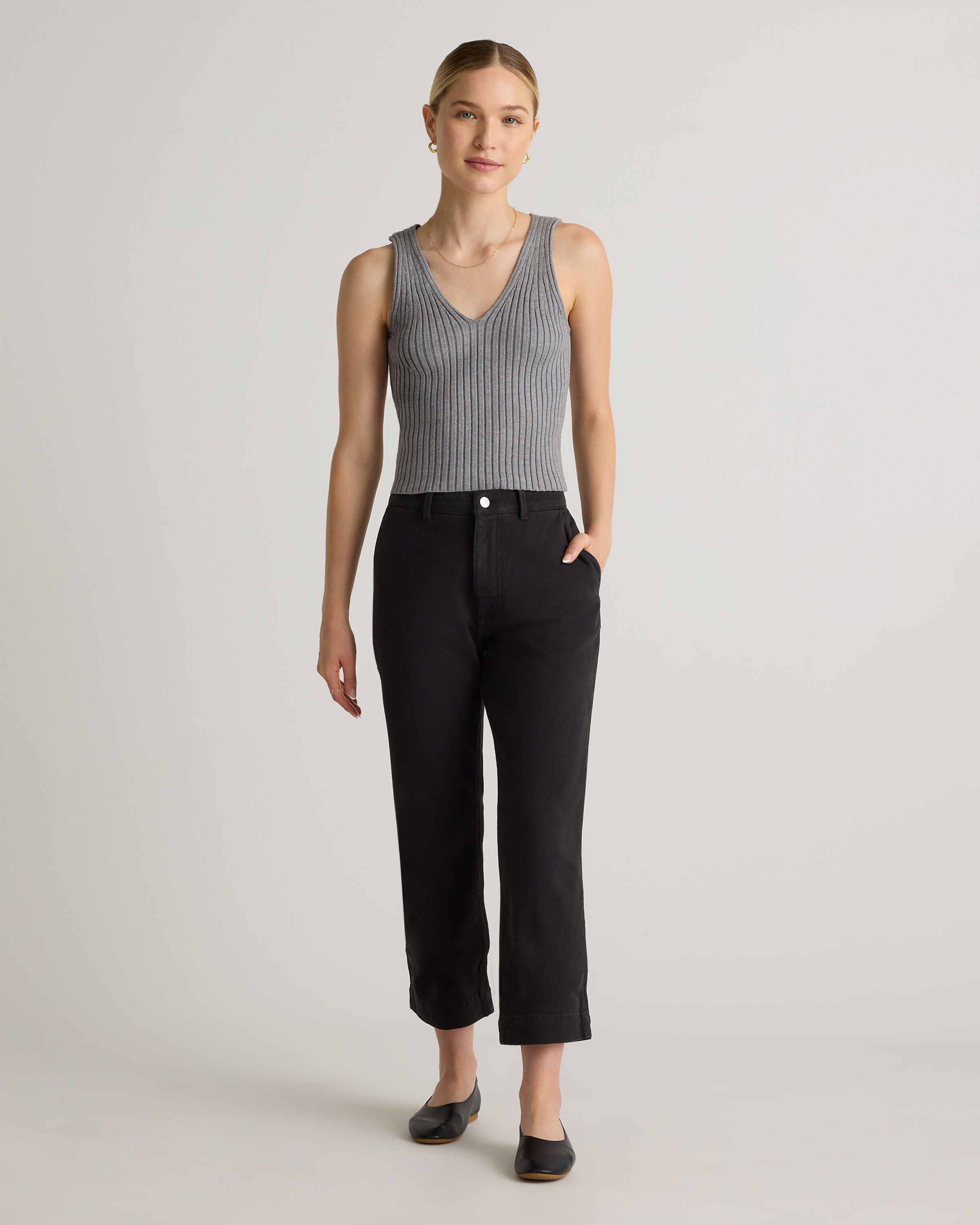 Luxe-Cotton Sarouel Cropped Pants – PRY