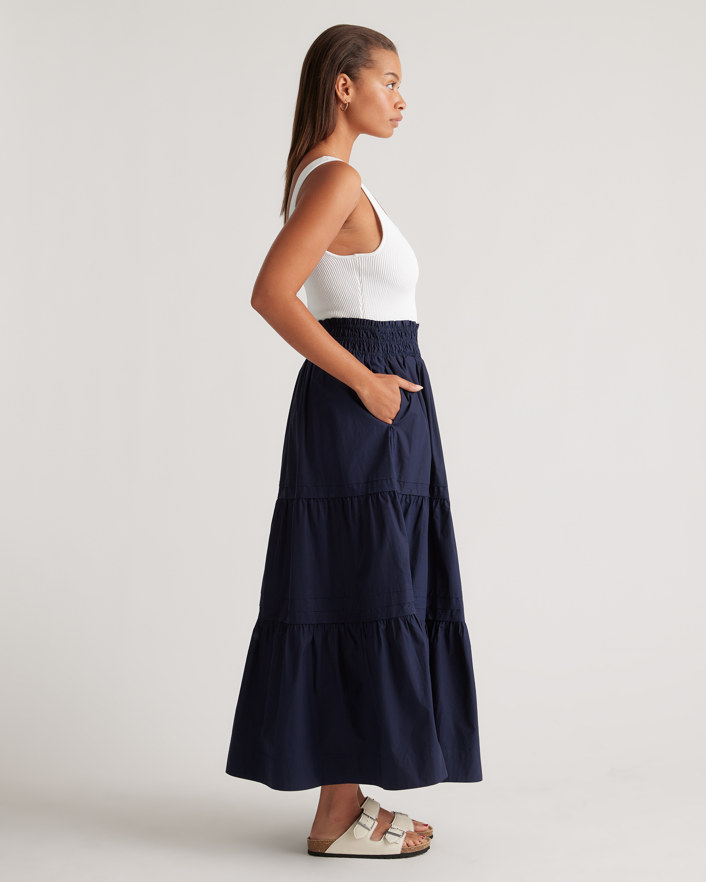 ワンピース CO Women Mid Skirts 4935ICSSPS24 410 NAVY Charteris Skirt | Hobbs US |