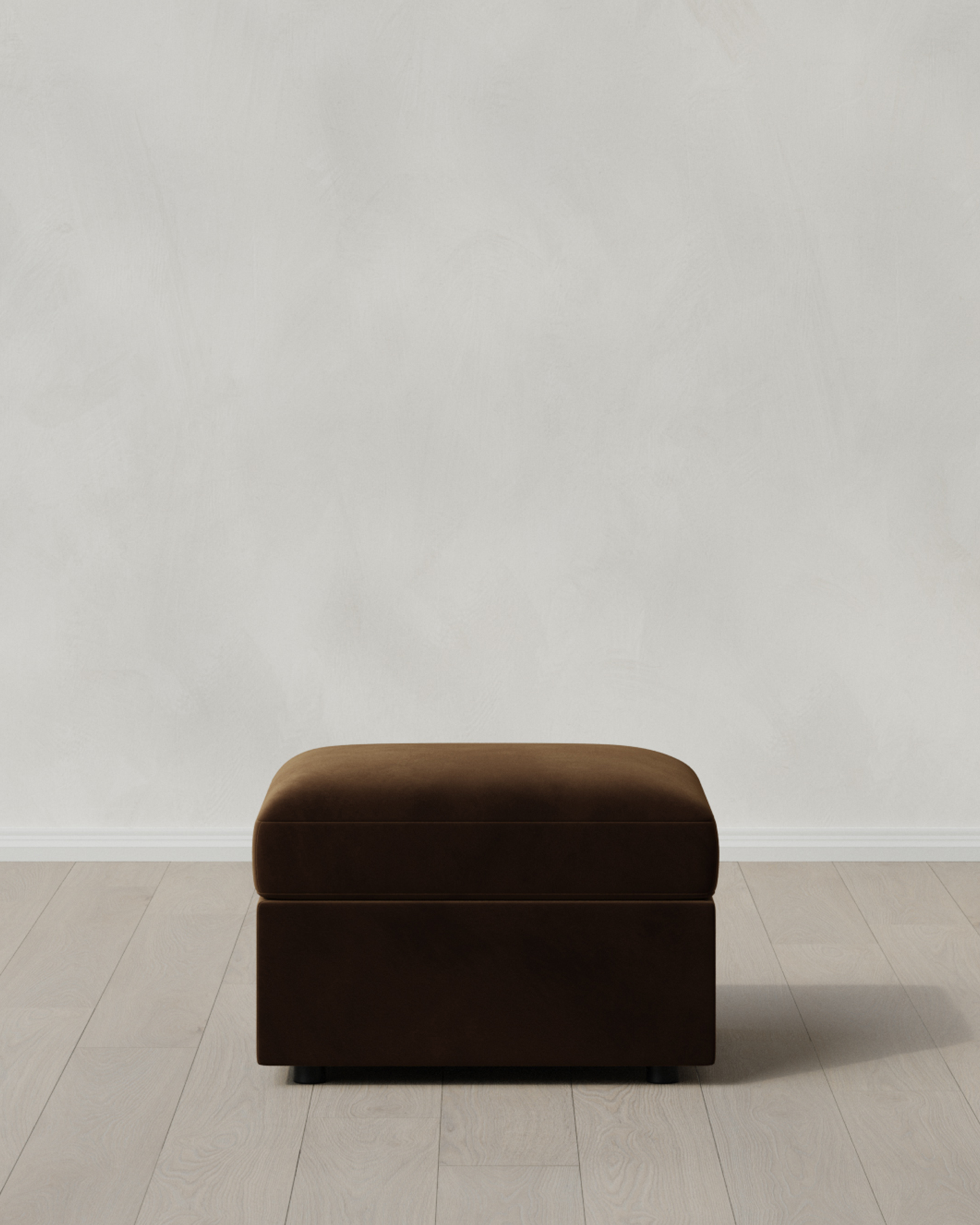 Sierra Curved Arm-Chair Ottoman-28x24-Performance Velvet Java