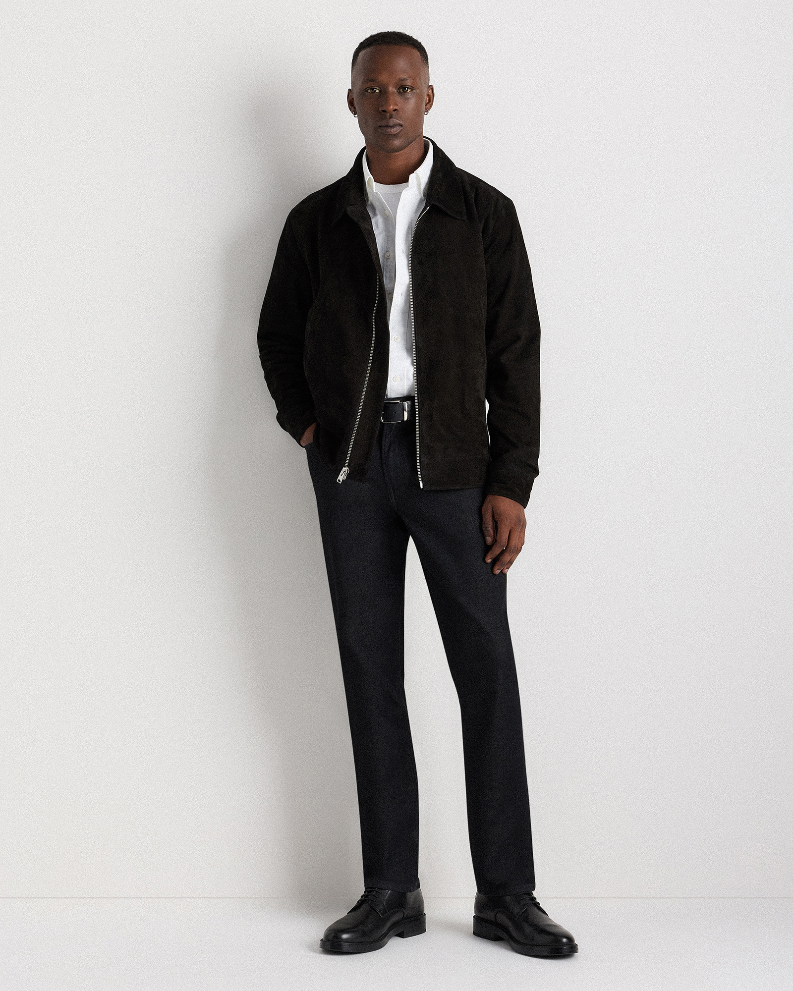 100% Suede Harrington Jacket