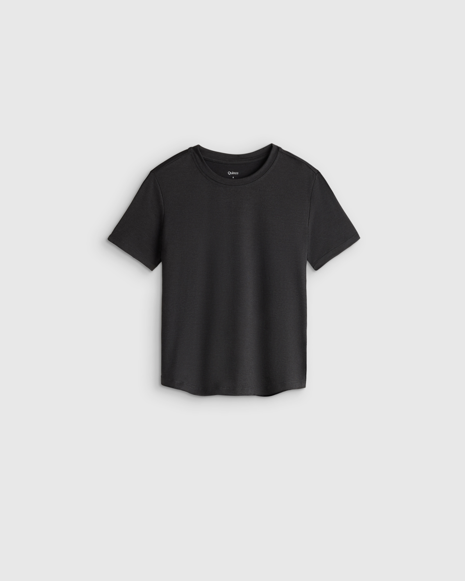 Heather Black Girls Flowknit Breeze Tee