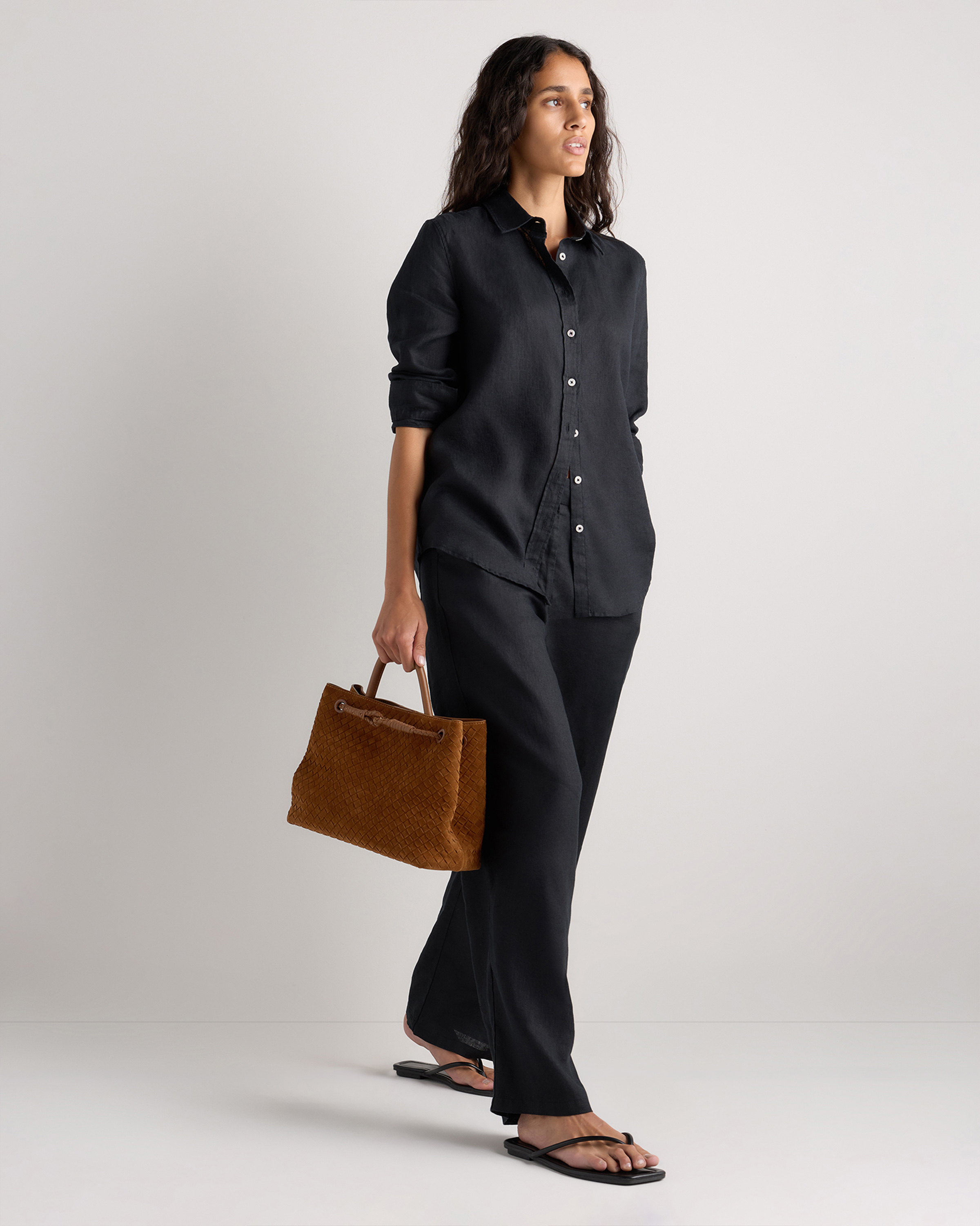 Romy Suede Handwoven Satchel