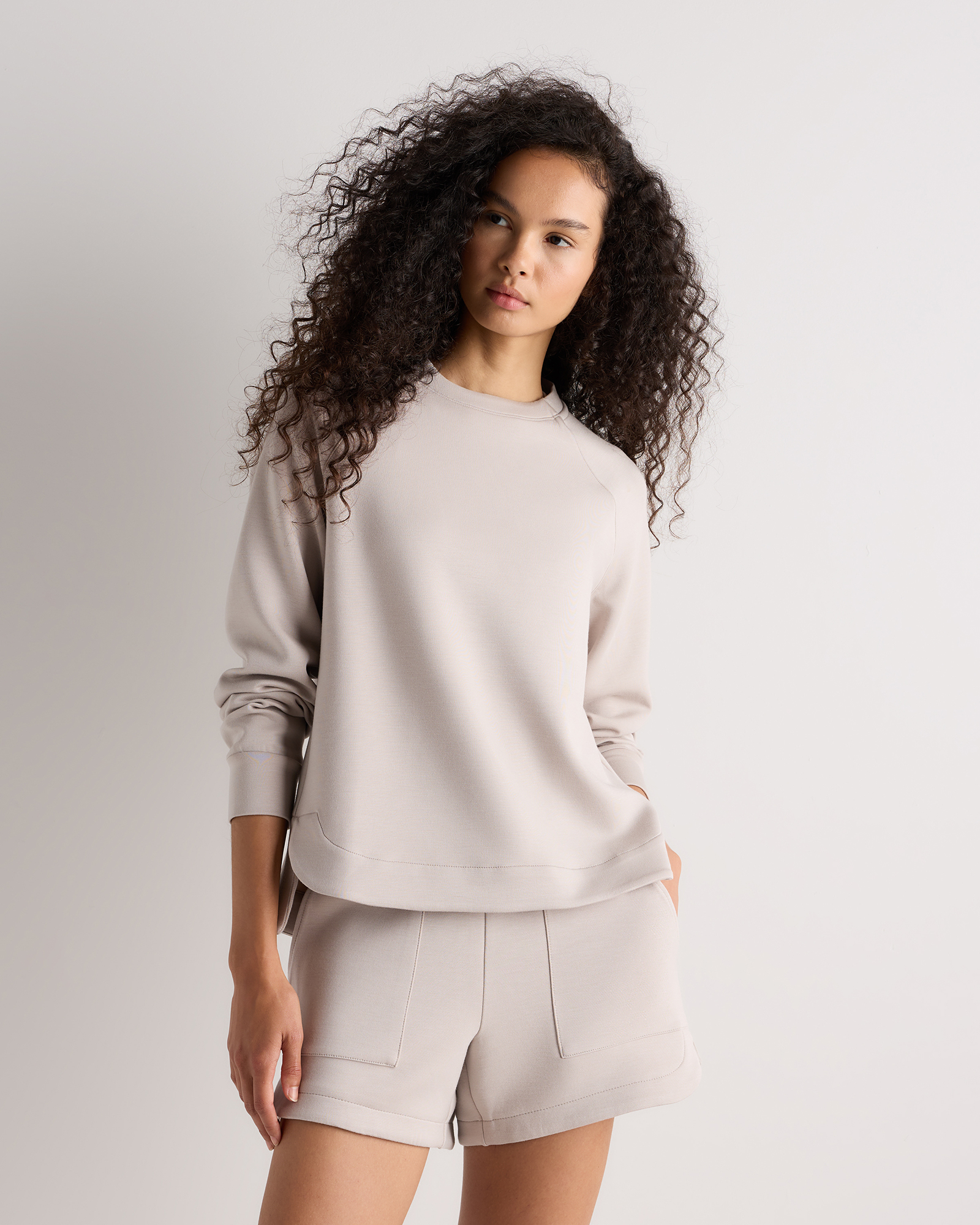 Pebble Beige CloudComfort Crewneck Sweatshirt