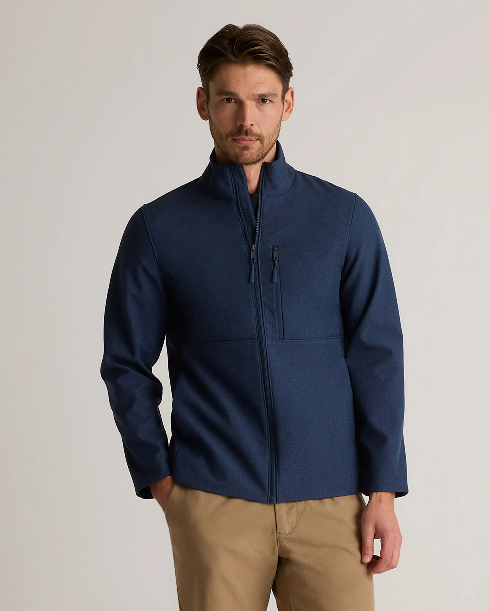 Softshell Fleece-Lined Full-Zip Jacket