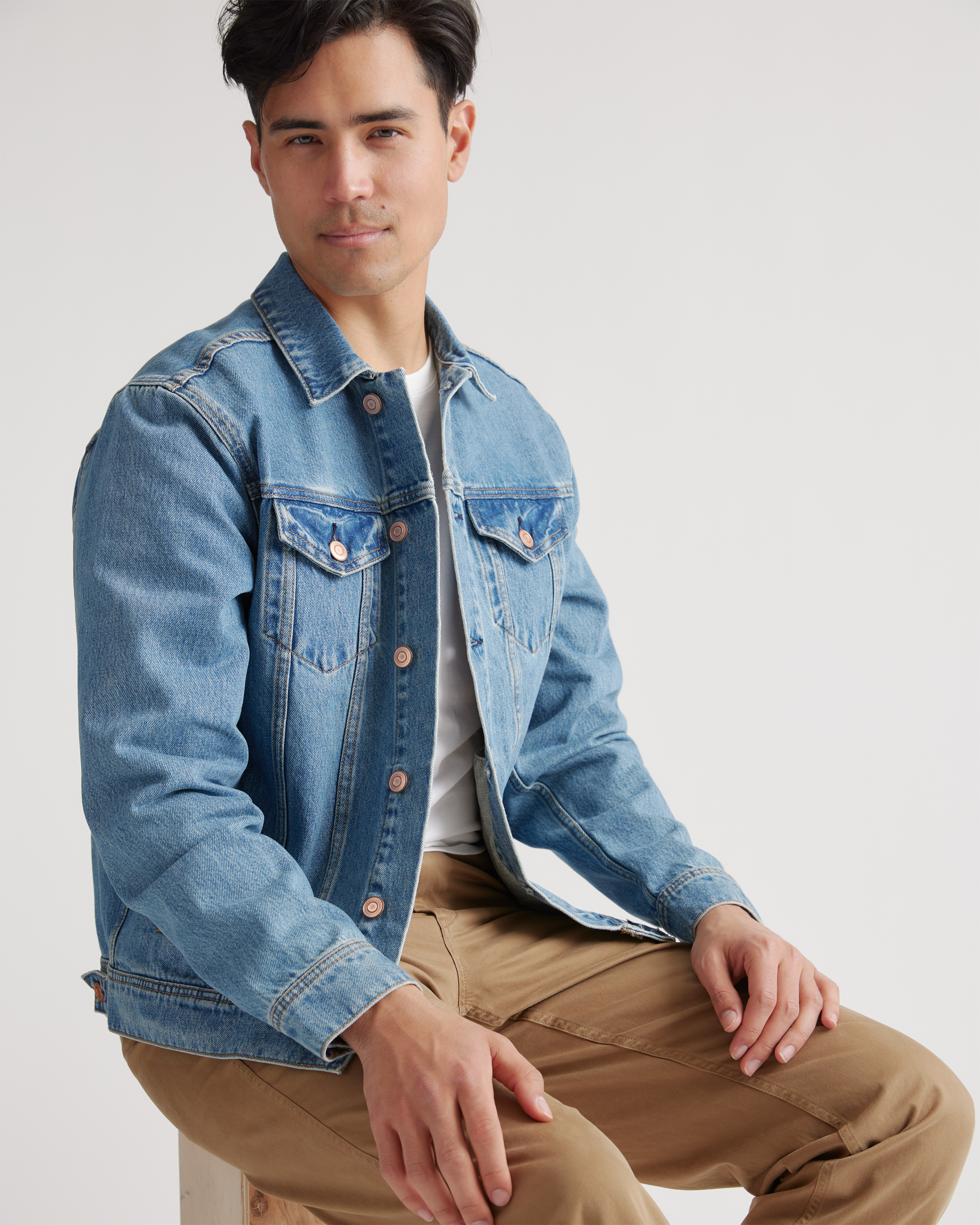 Men's 100% Organic Cotton Denim Jacket
