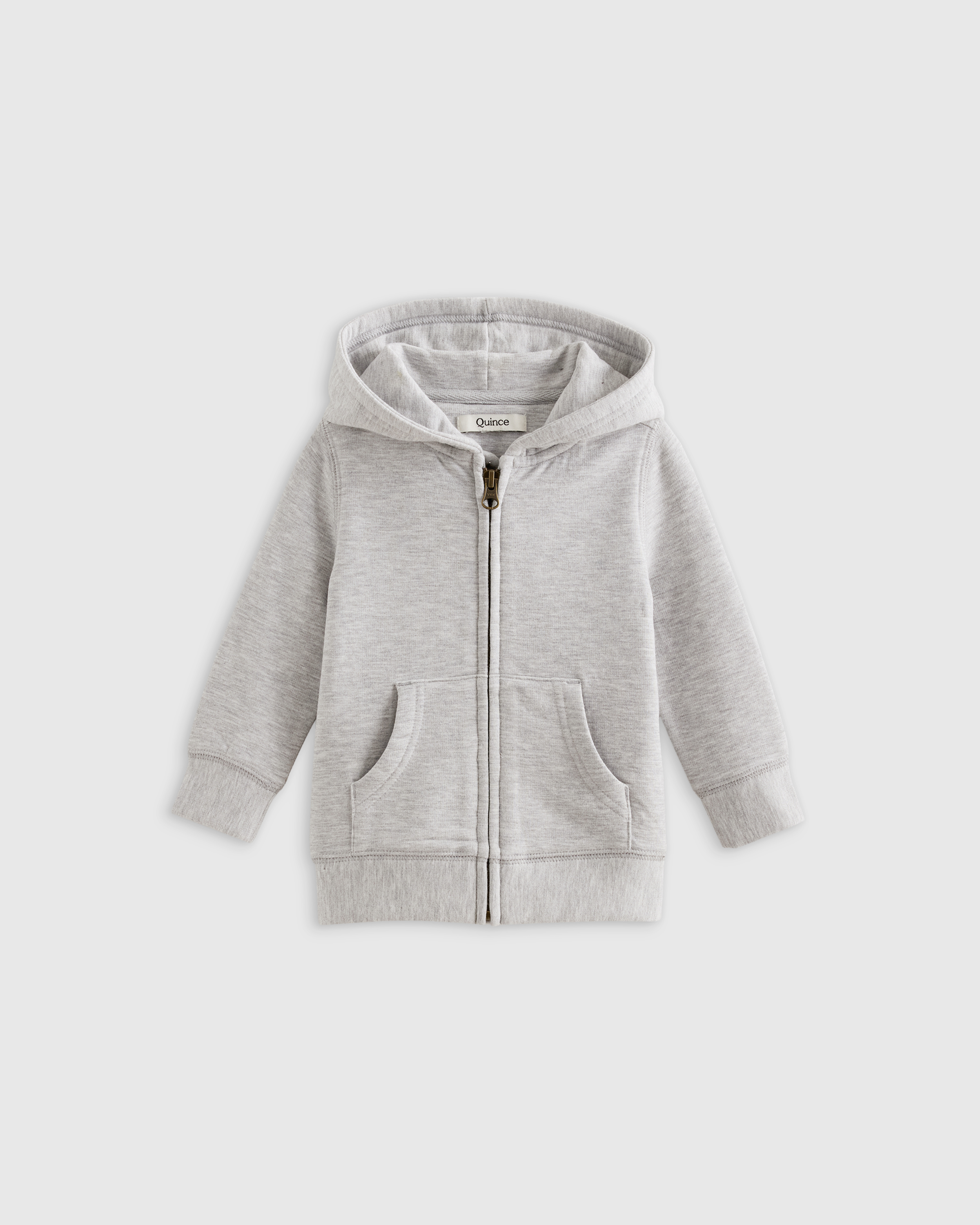 Heather Grey SuperSoft Fleece Zip Up Hoodie