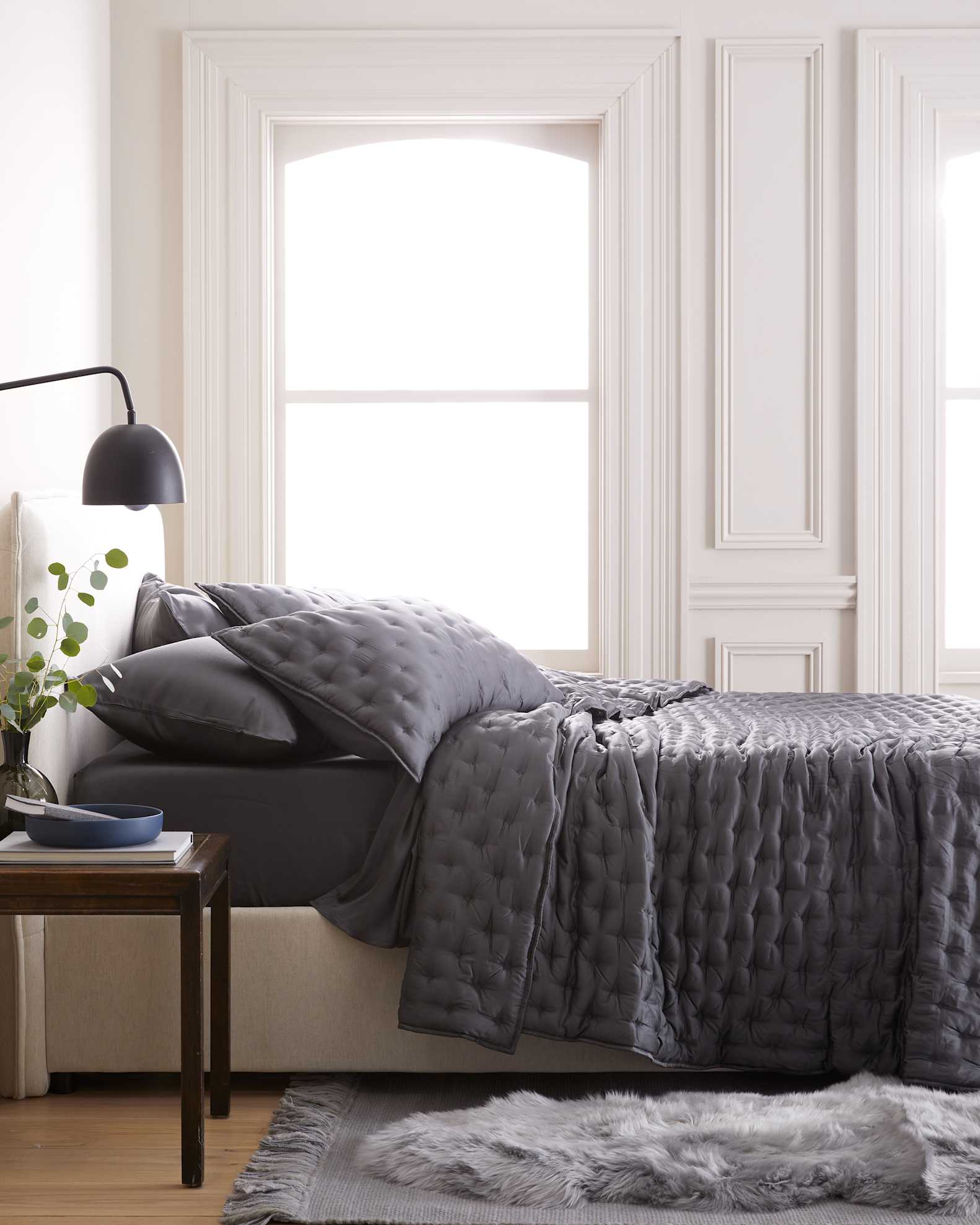 Organic Bamboo Viscose Quilted Sham Set