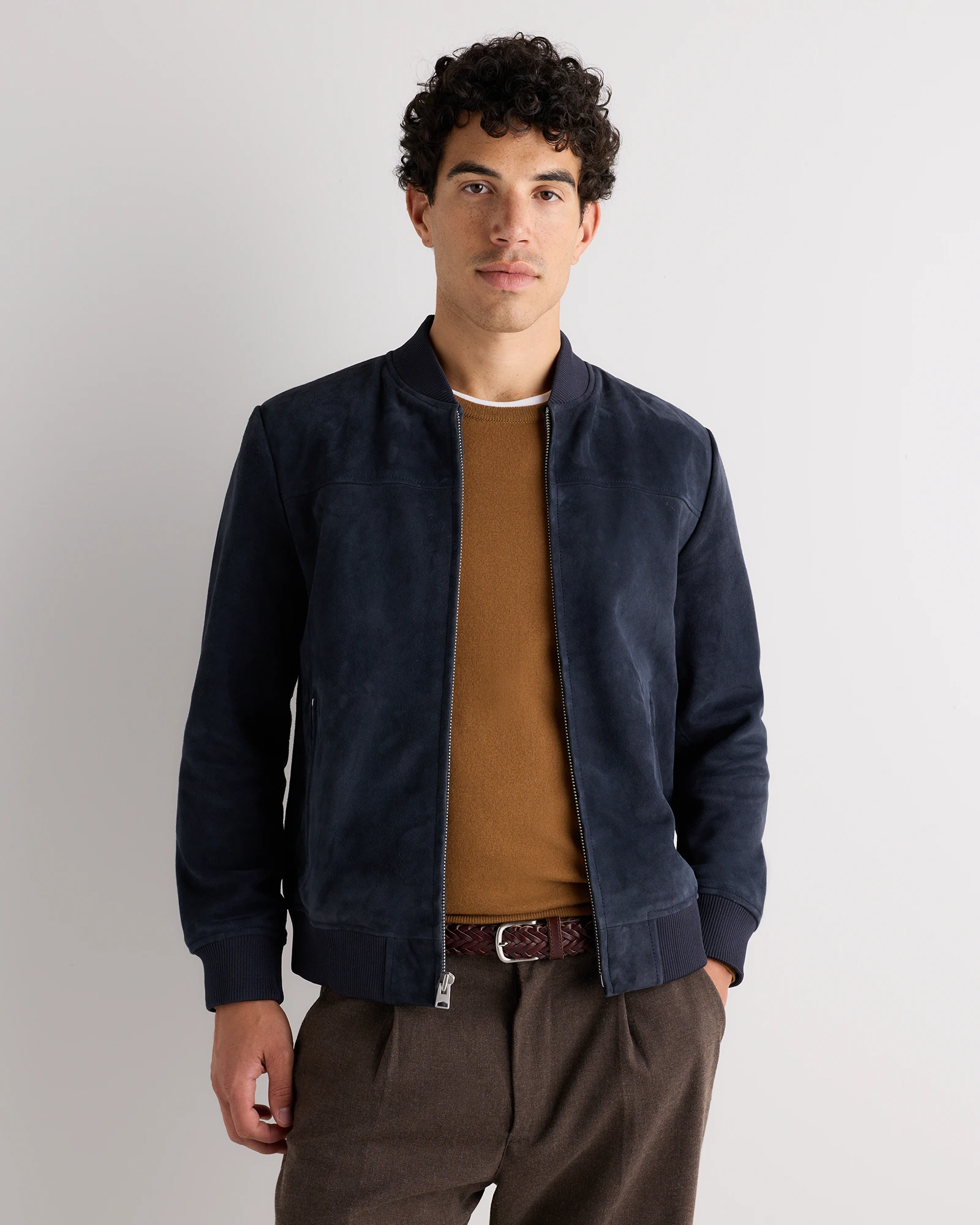 100% Suede Bomber Jacket