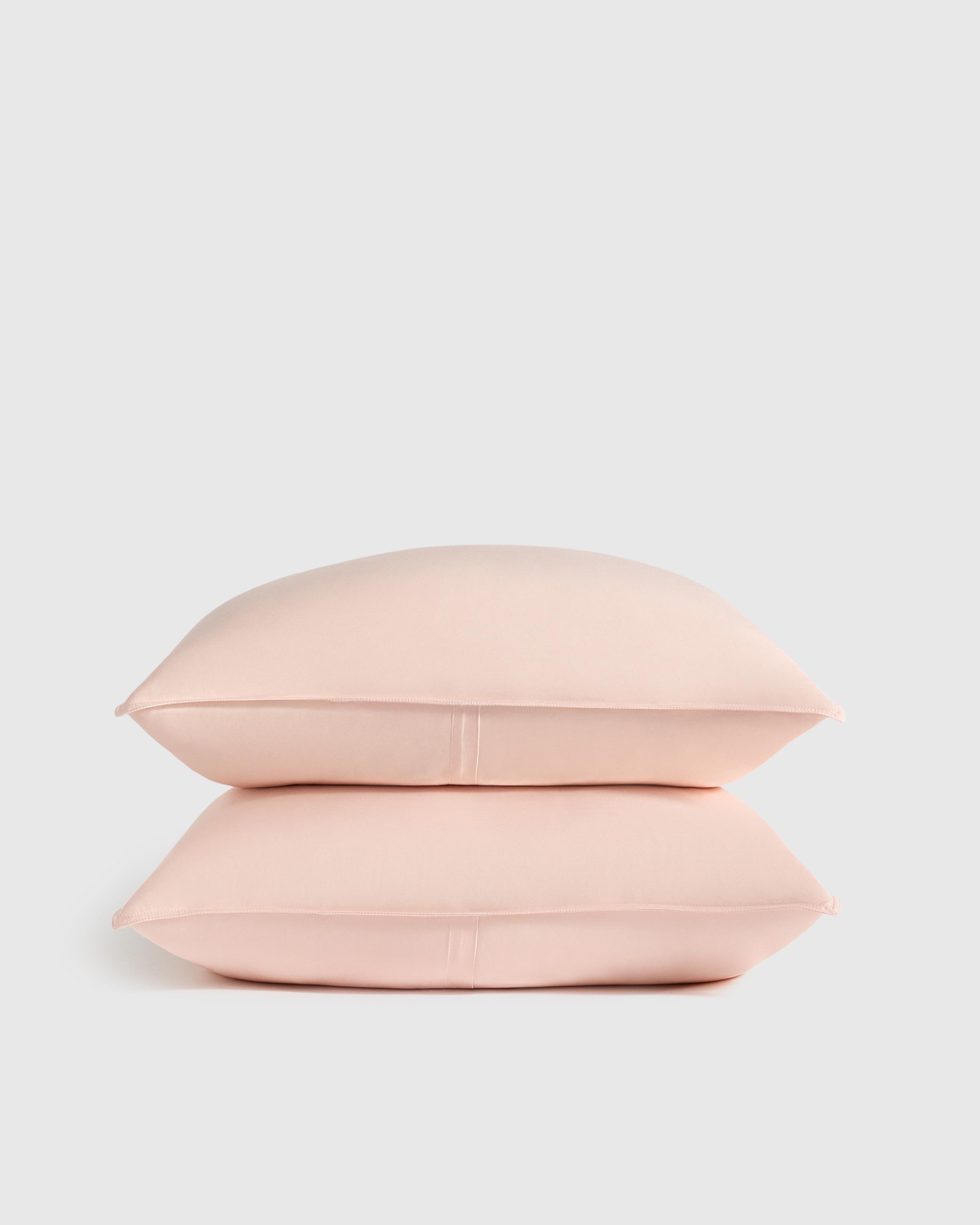 Soft Pink Ensemble de taies décoratives en bambou