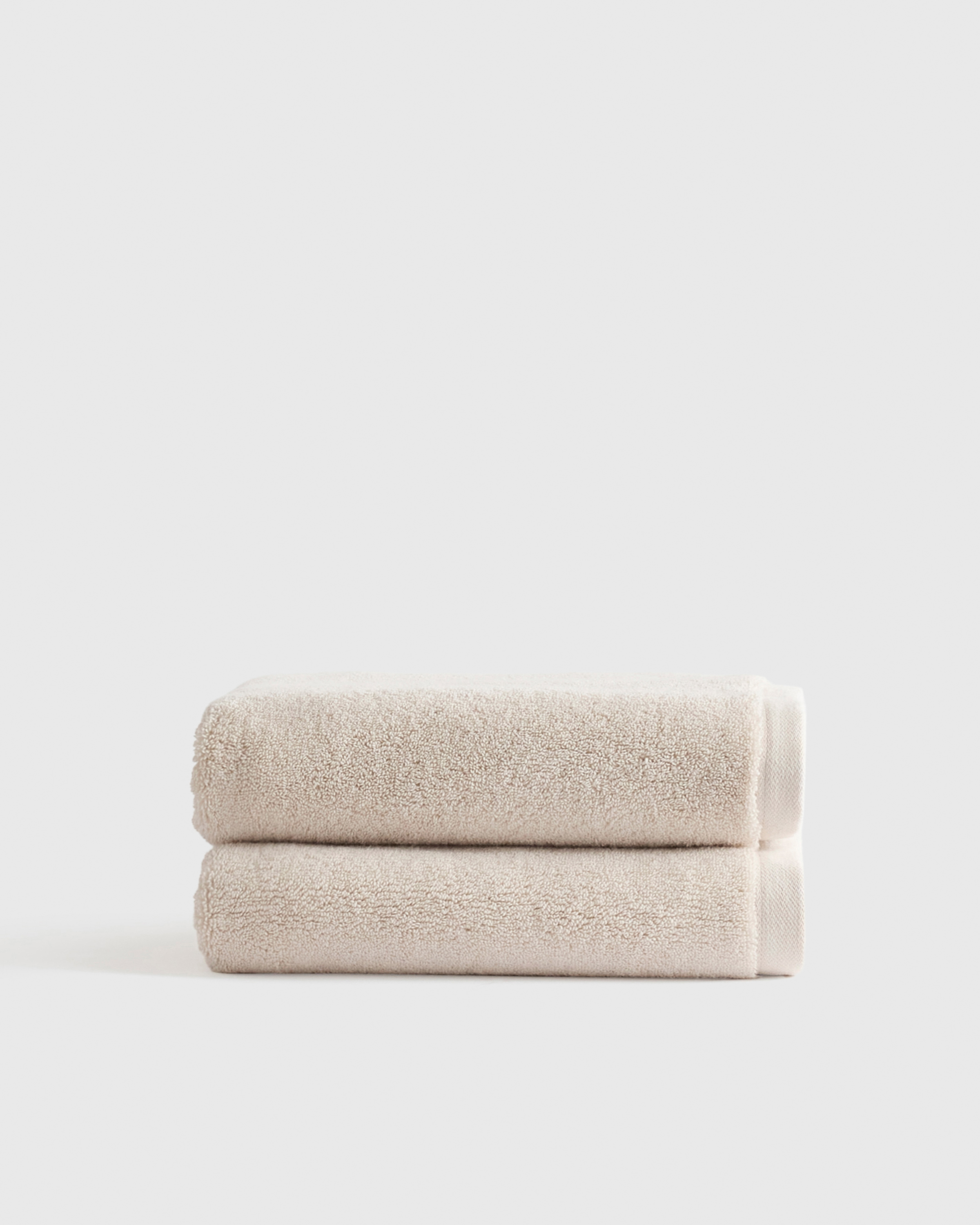 Oat Plush Organic Turkish Cotton Hand Towel (Set of 2)