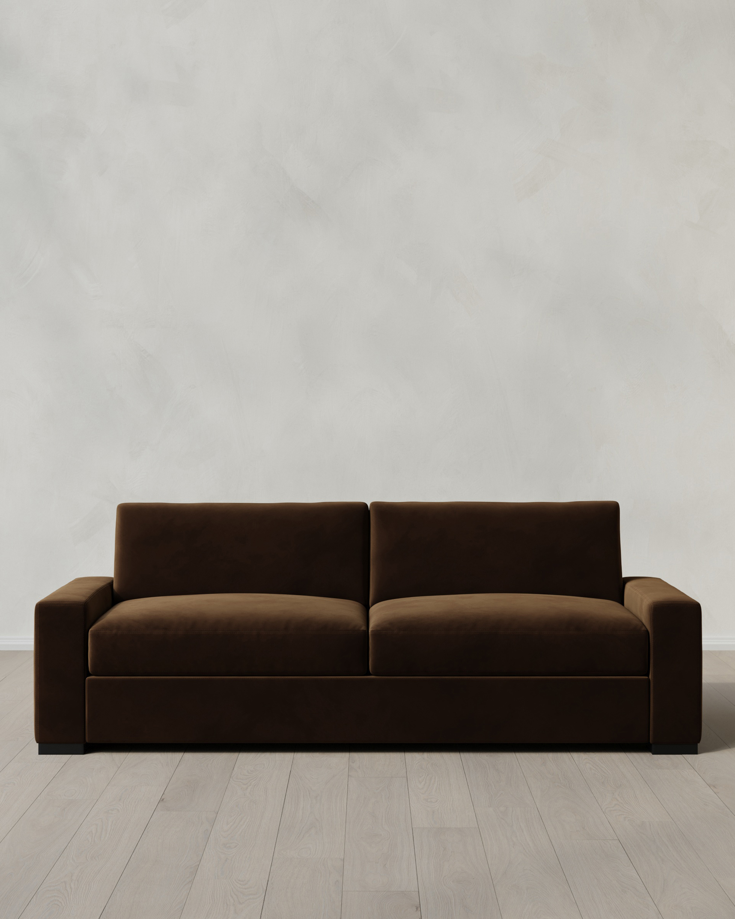 Quince | Stillman Sofa in Performance Velvet in Java, Size 8ft