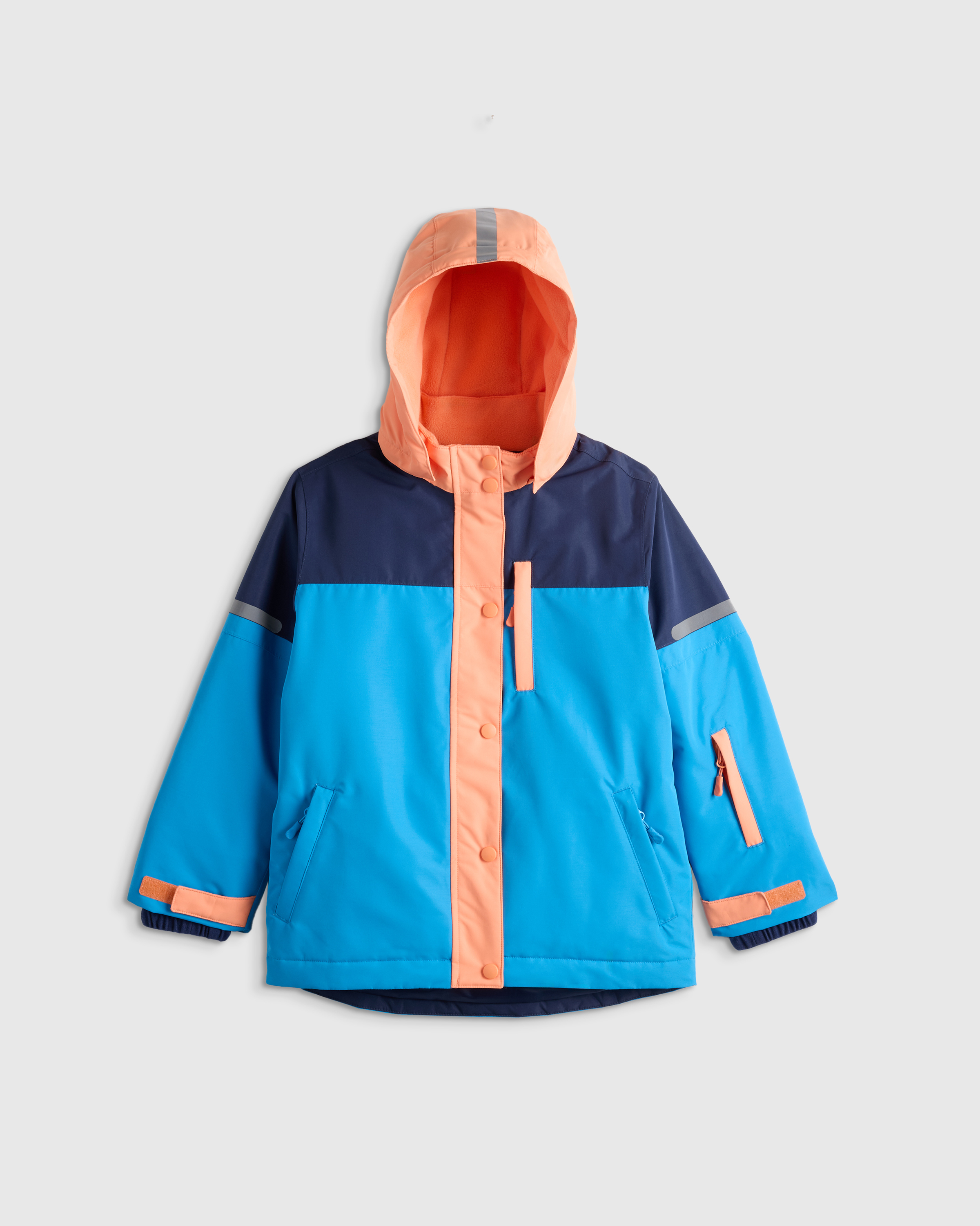 Navy Colorblock All-Weather Adventure Jacket
