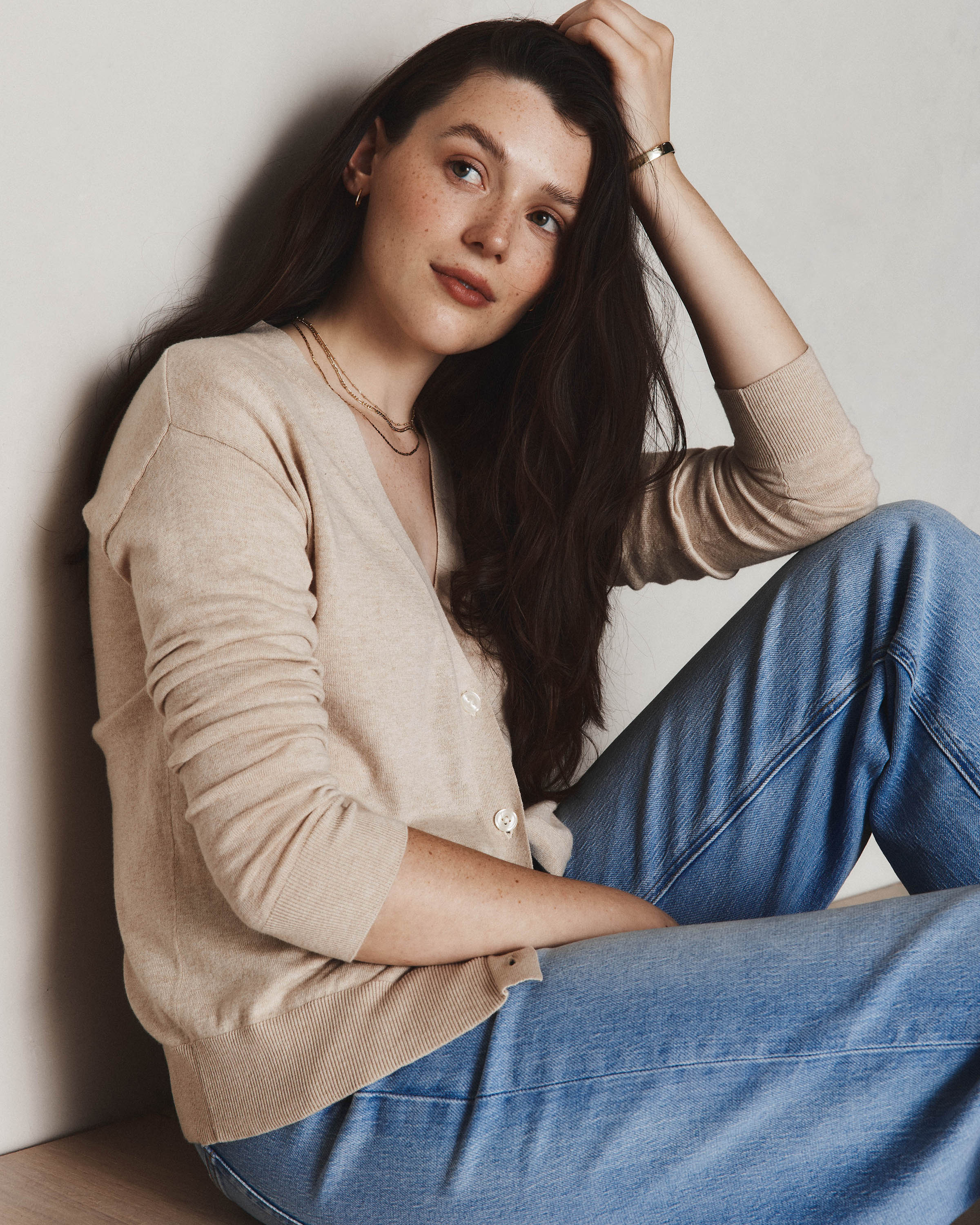 Lightweight Cotton Cashmere Cardigan