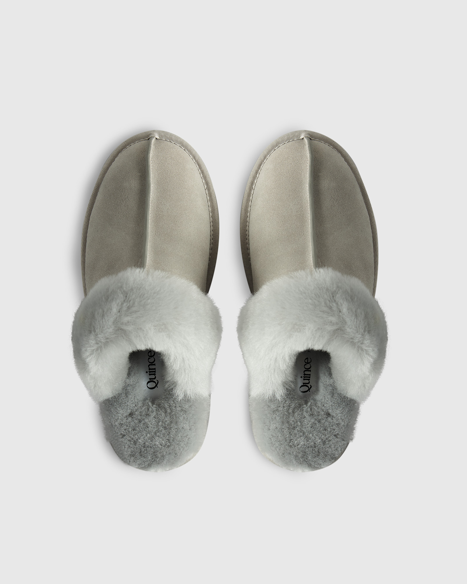 Australian Shearling Scuff Slippers lightgrey