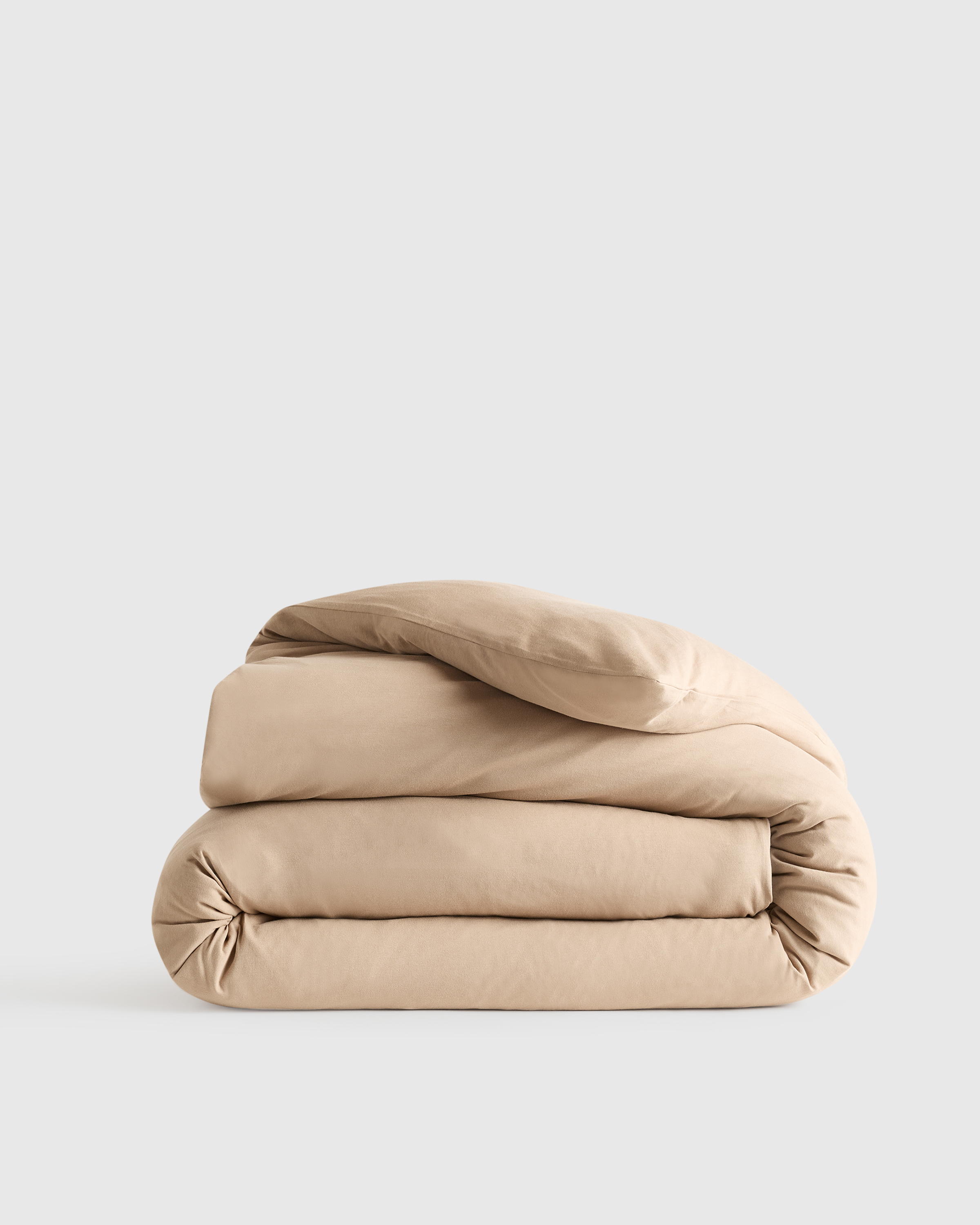 Latte Organic Jersey Duvet Cover