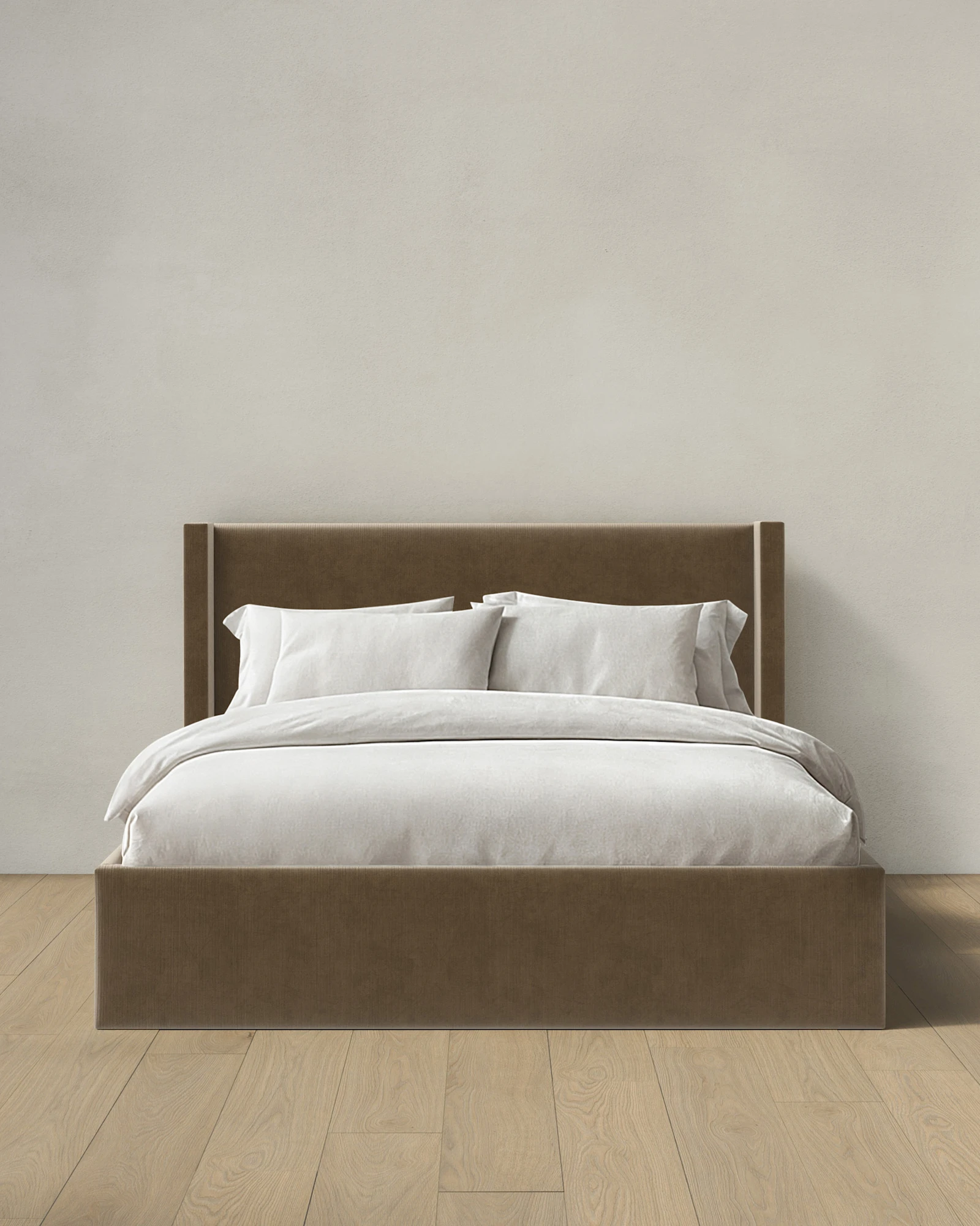Performance Velvet Wingback Bed - 40"
