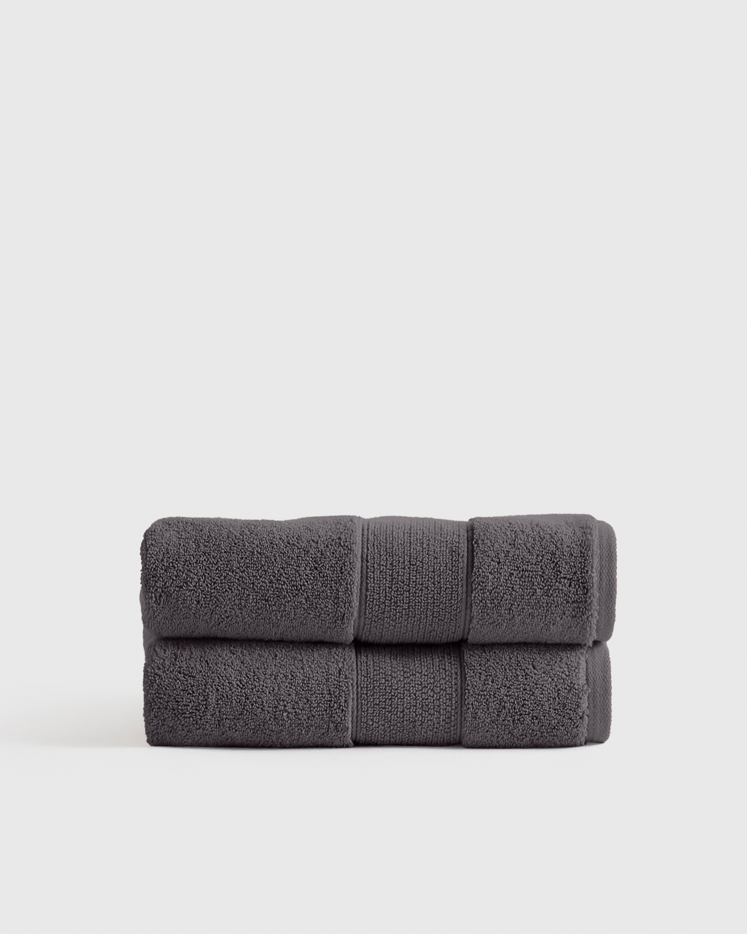 Charcoal Classic Organic Turkish Cotton Hand Towel (Set of 2)
