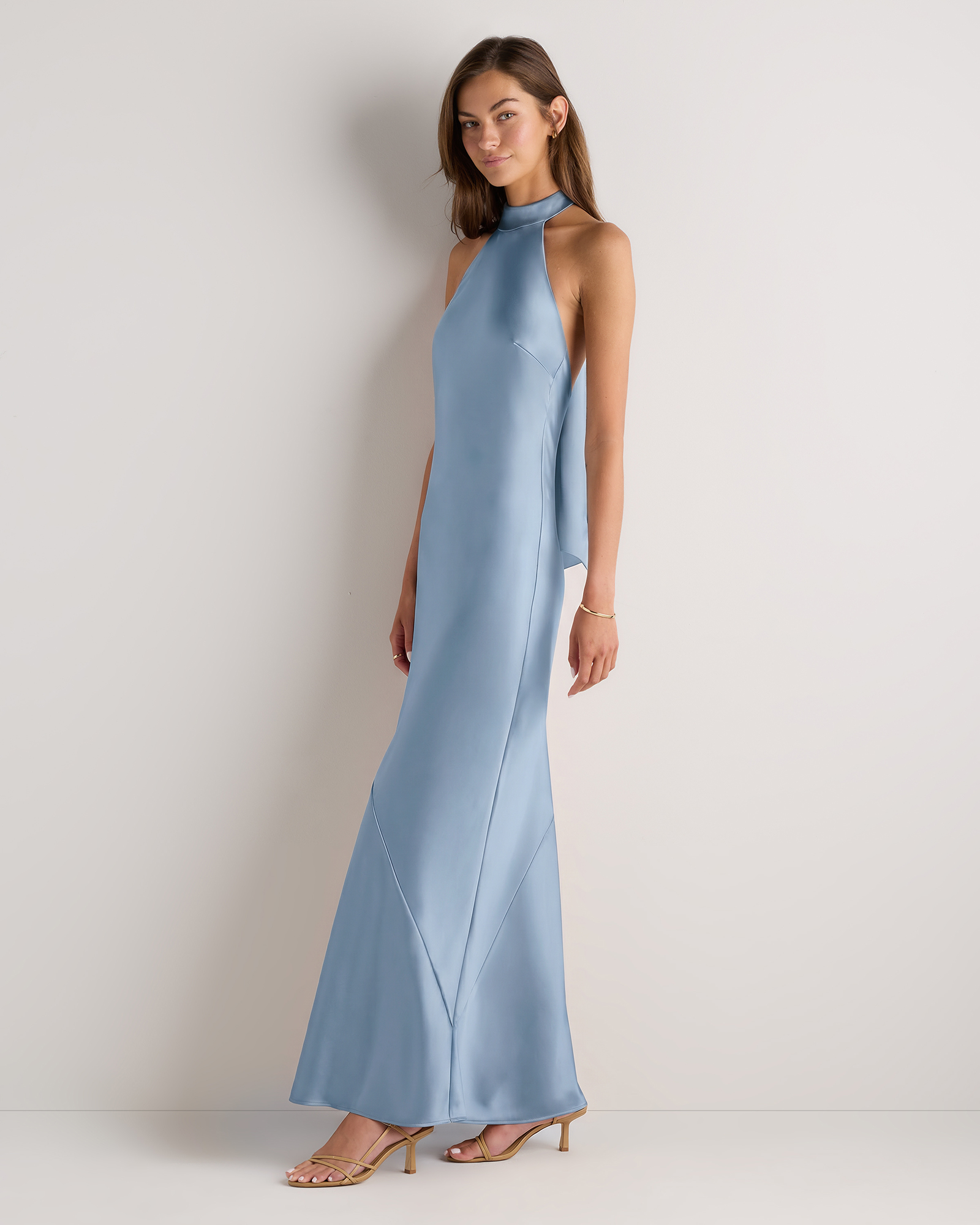 bridesmaid dress plus size Strapless V-Neck A-Line Floor-Length Fitted Black Prom Dresses brand_Portia and Scarlett so youre sure to Color Code:BONE