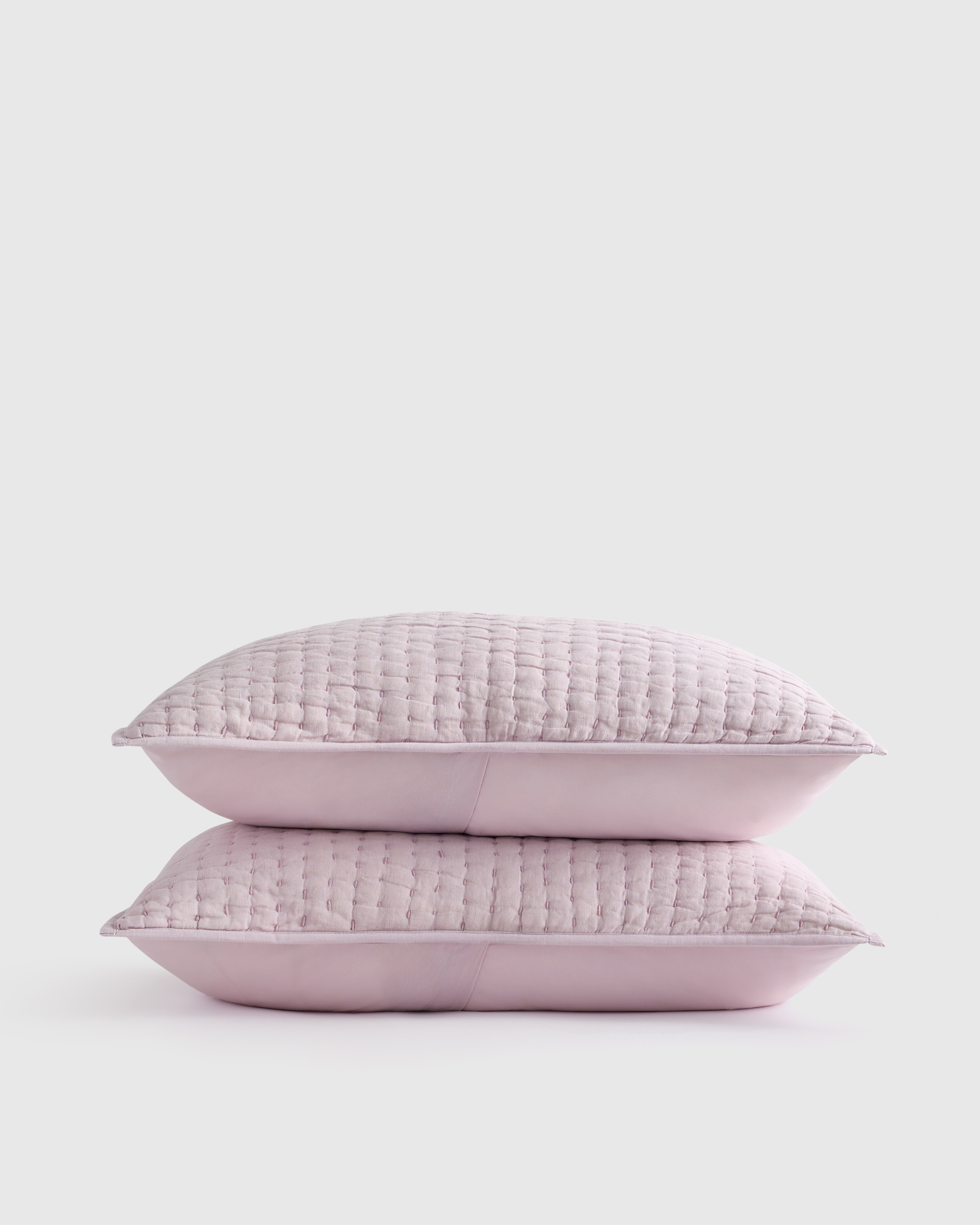 Orchid European Linen Cotton Stitch Sham Set