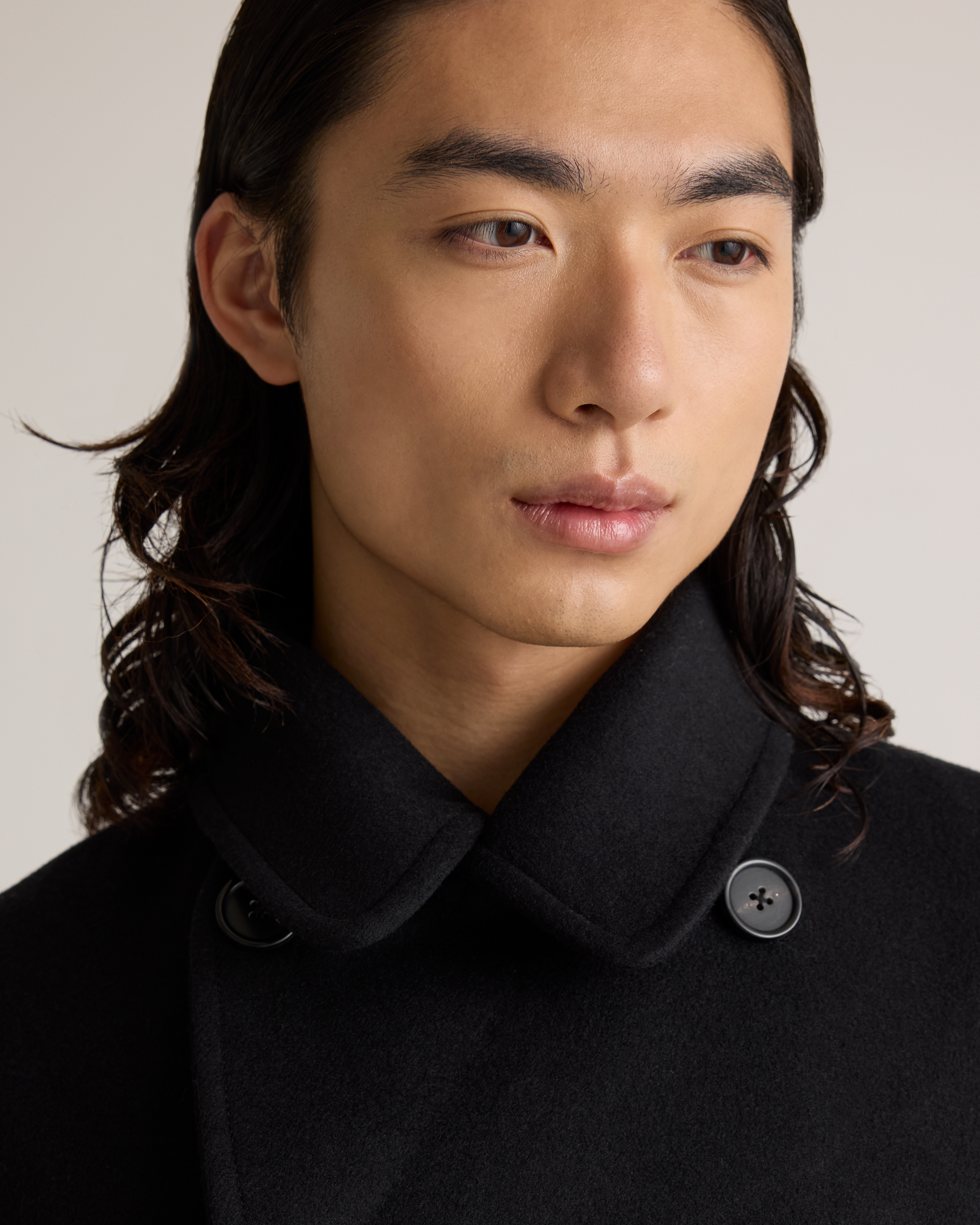 Italian Wool Double-Breasted Coat