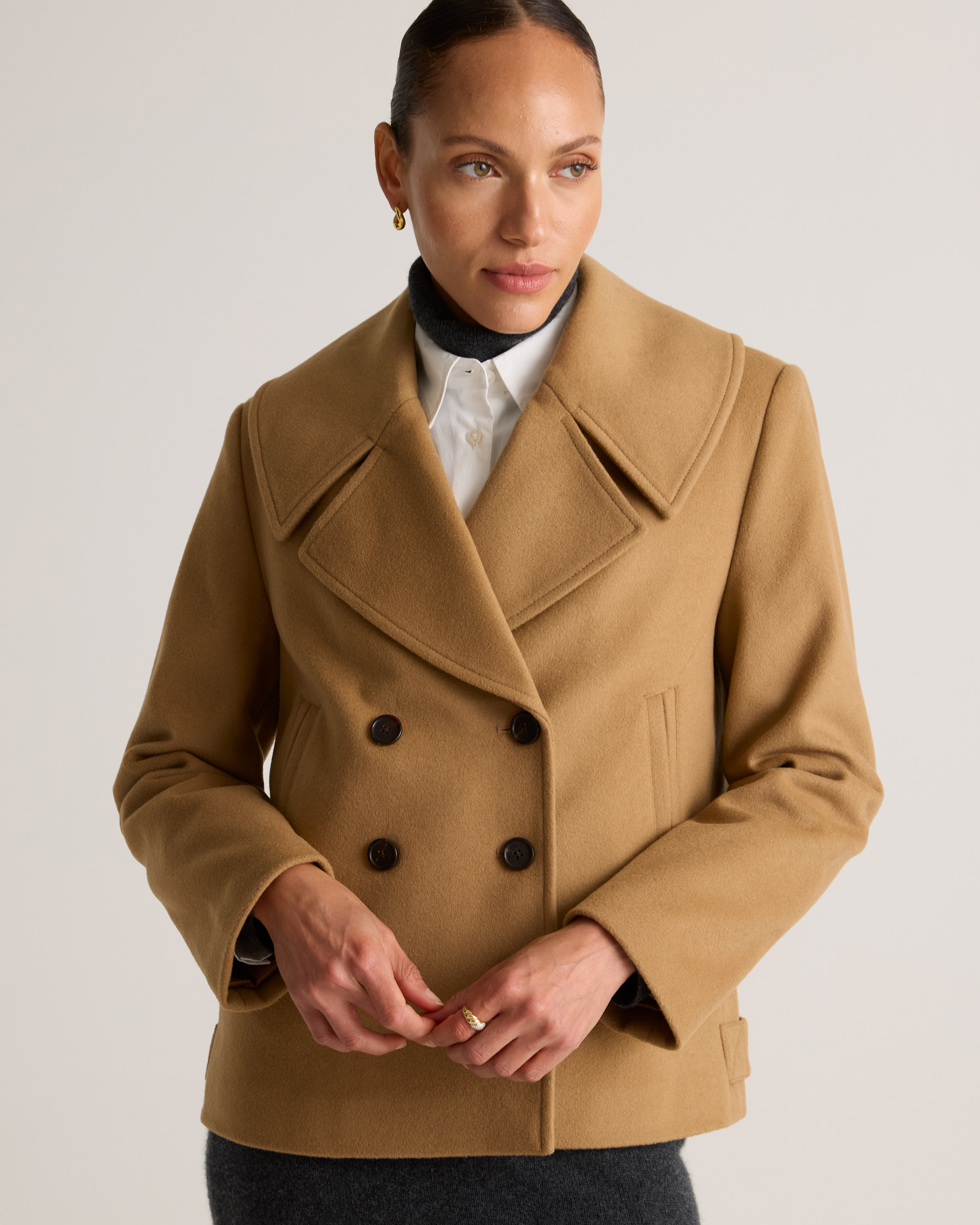 MASU ピーコート 46 V NECK PEA COAT MASU ピーコート 46 V NECK PEA COAT