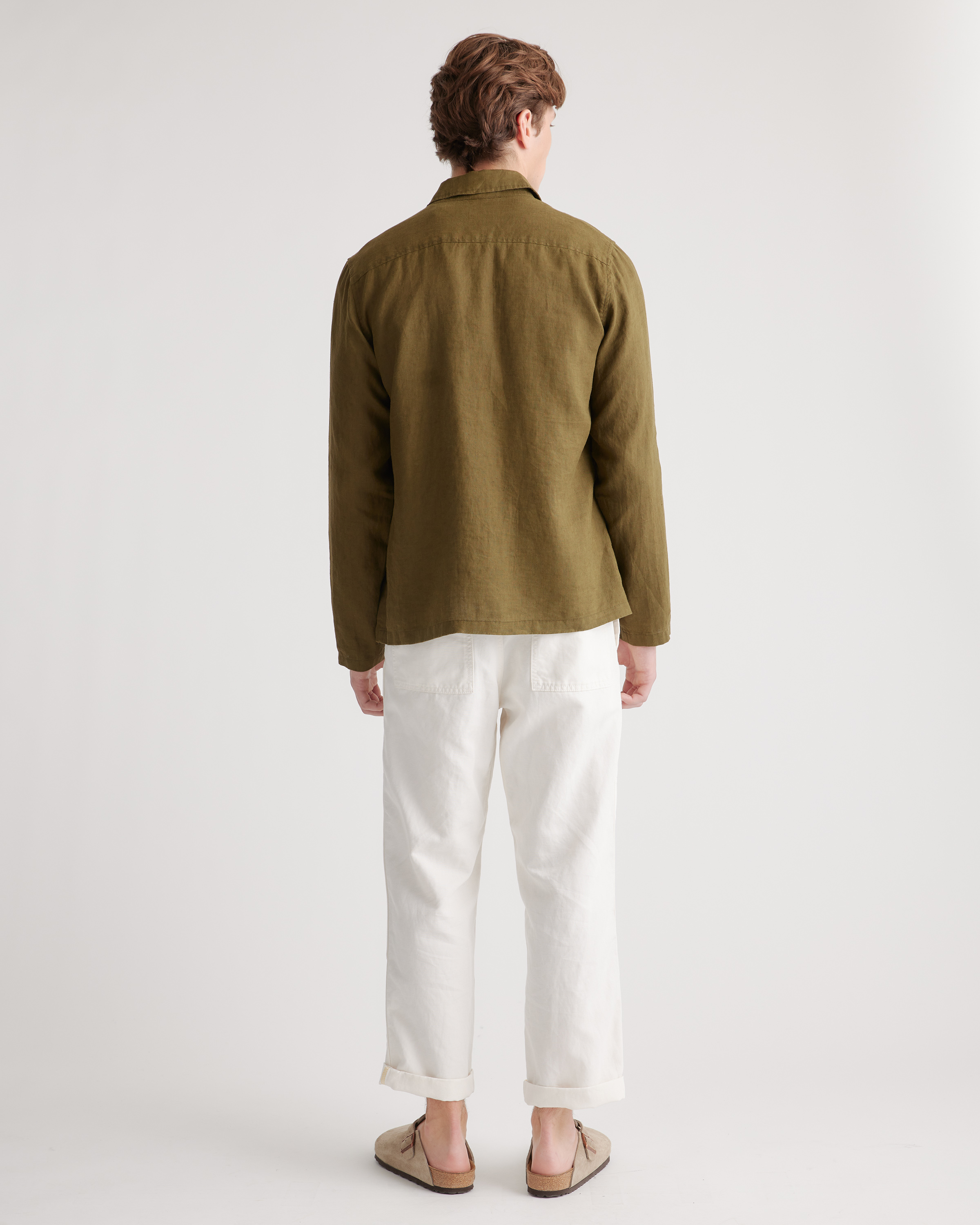 【I AM MARI】Coeri String Linen Shirt Jacket 100% European Linen Chore Jacket
