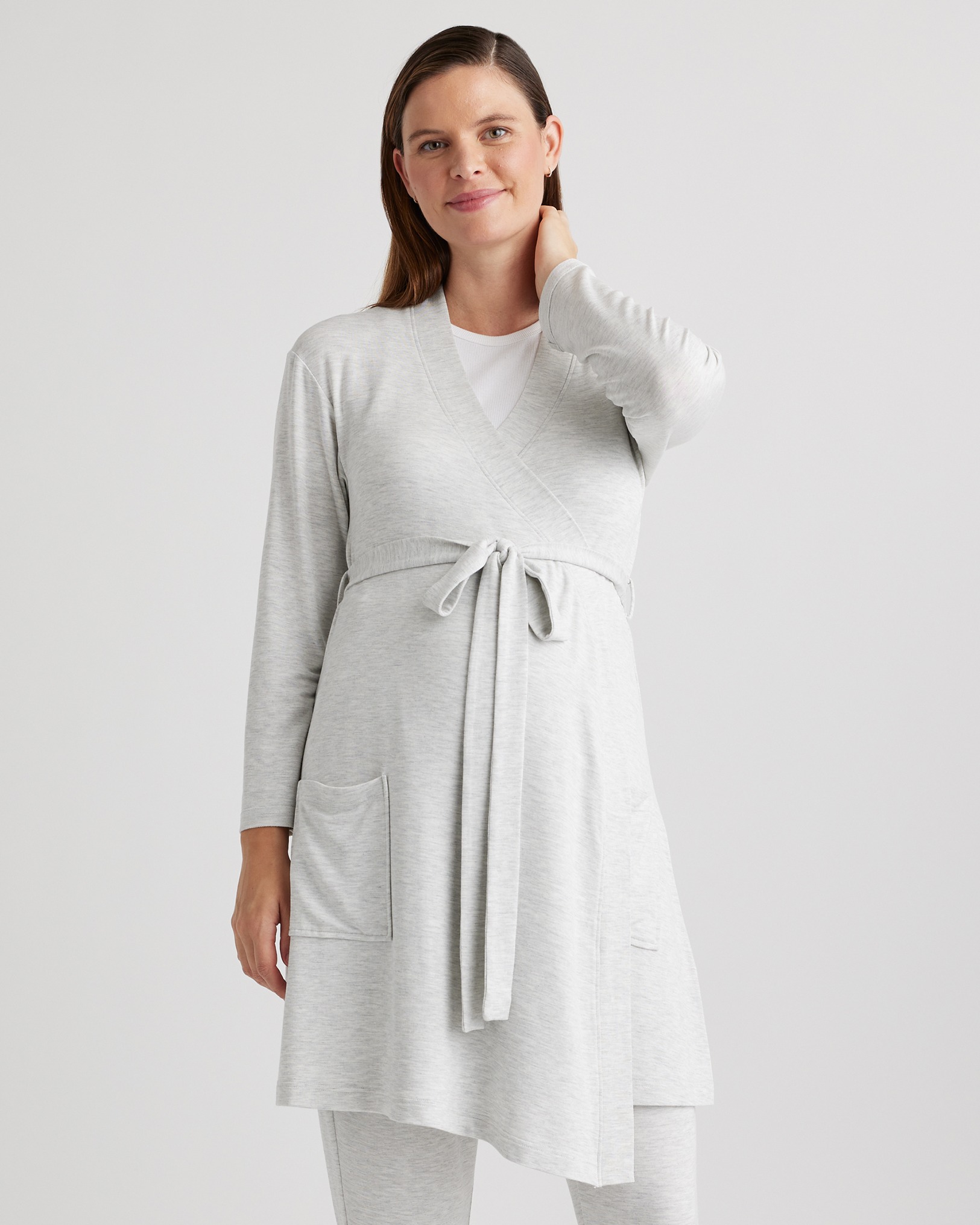 French Terry Modal Maternity & Nursing Robe