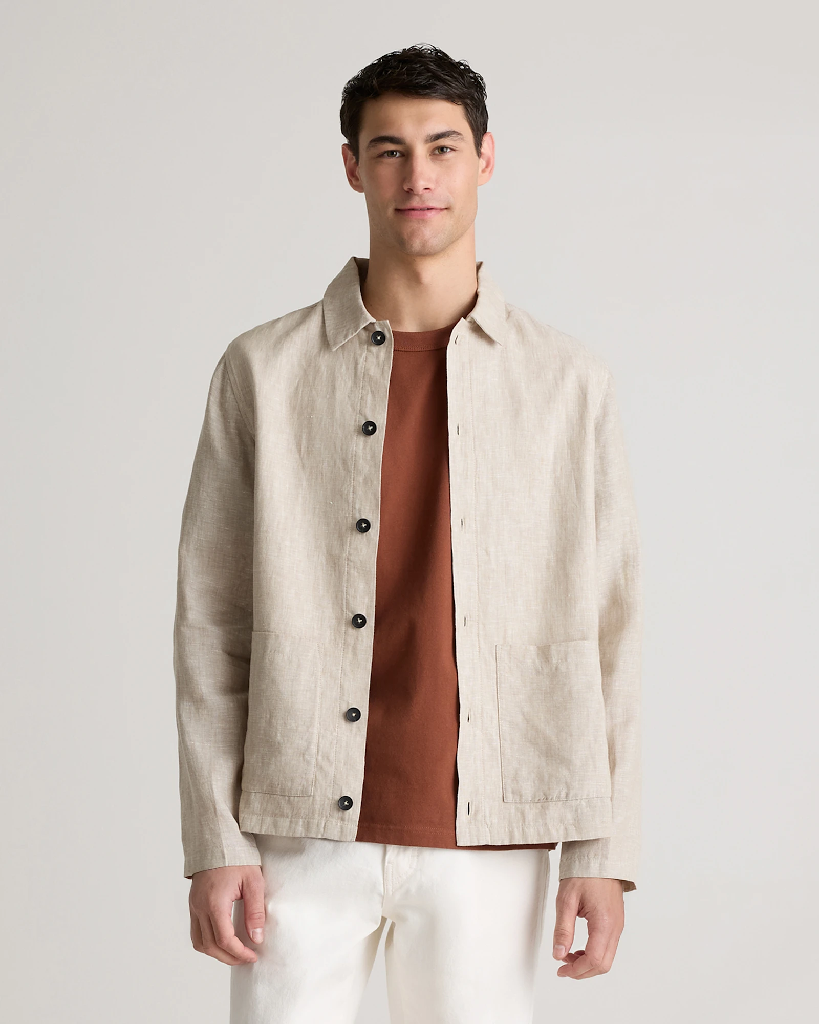 100% European Linen Shirt Jacket