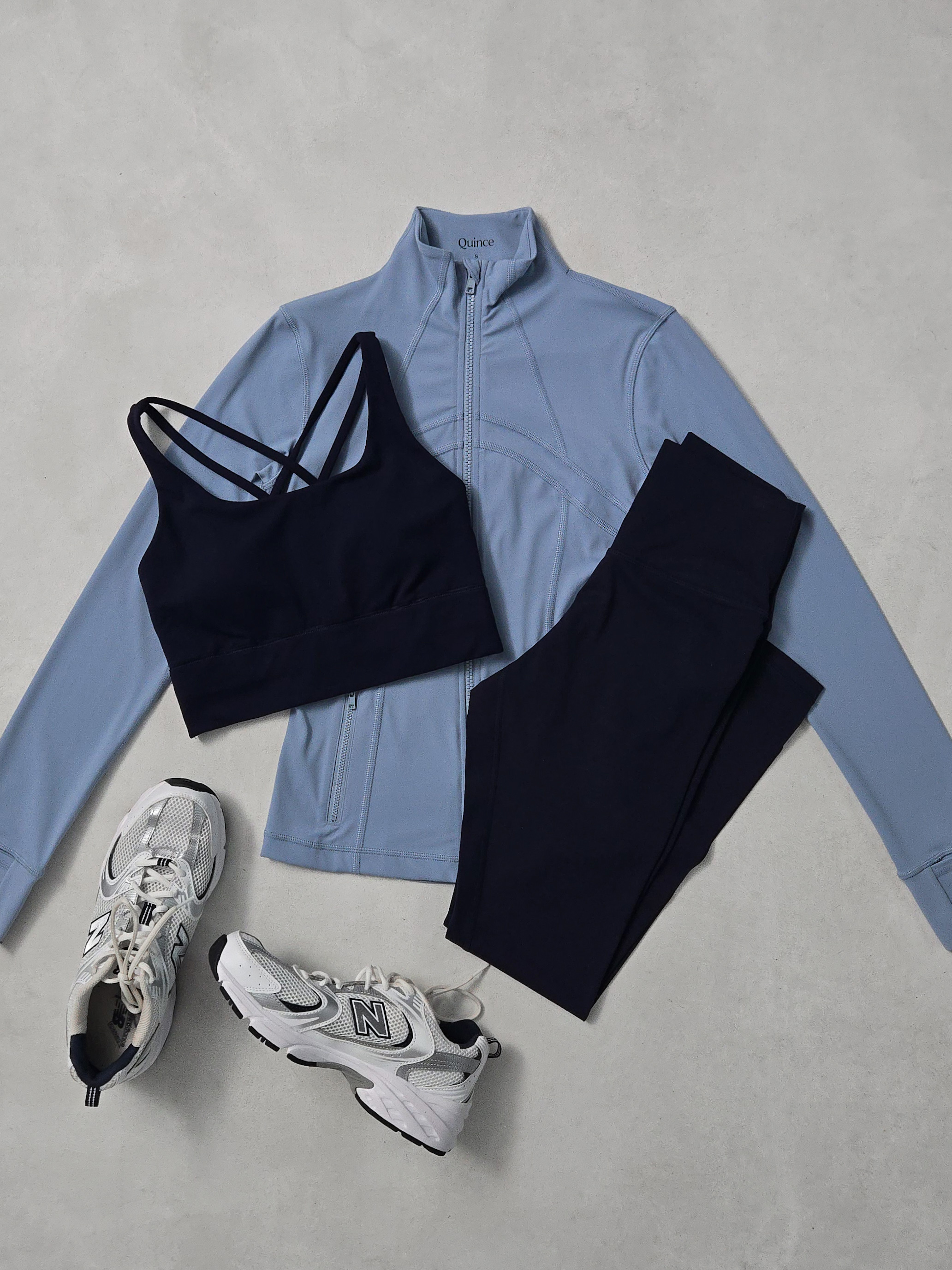 Black Power-Up Long Line Strappy Sports Bra