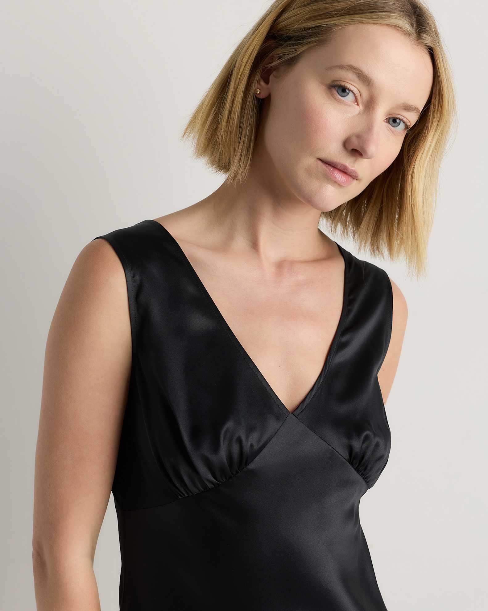 100% Washable Silk Deep V-Neck Maxi Dress 100% Washable Silk Deep V-Neck Maxi Dress
