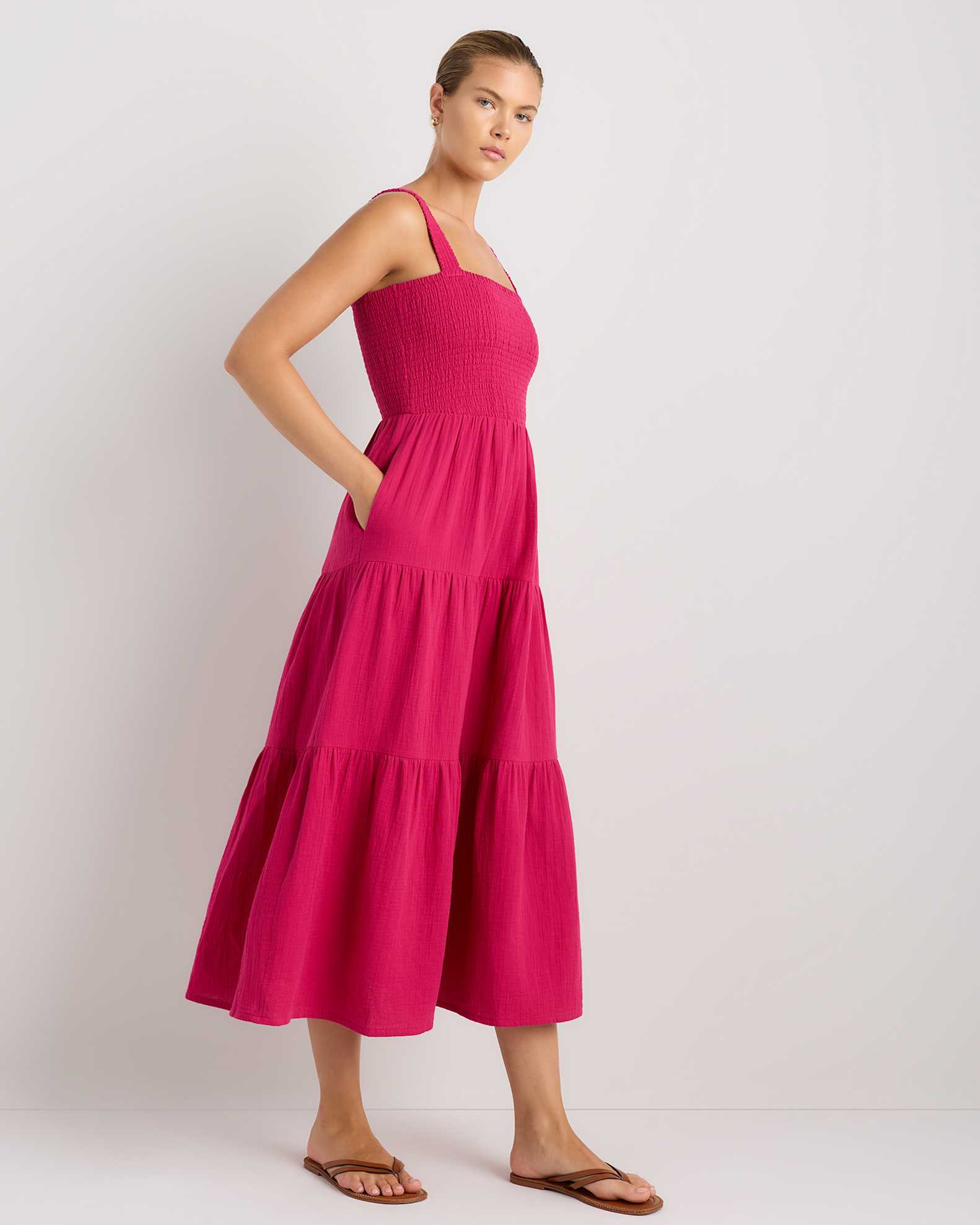 pink sleeveless maxi dress Waitlist 7/26 Rowan Sleeveless Halter Floral Print Maxi Dress Pink SMALL
