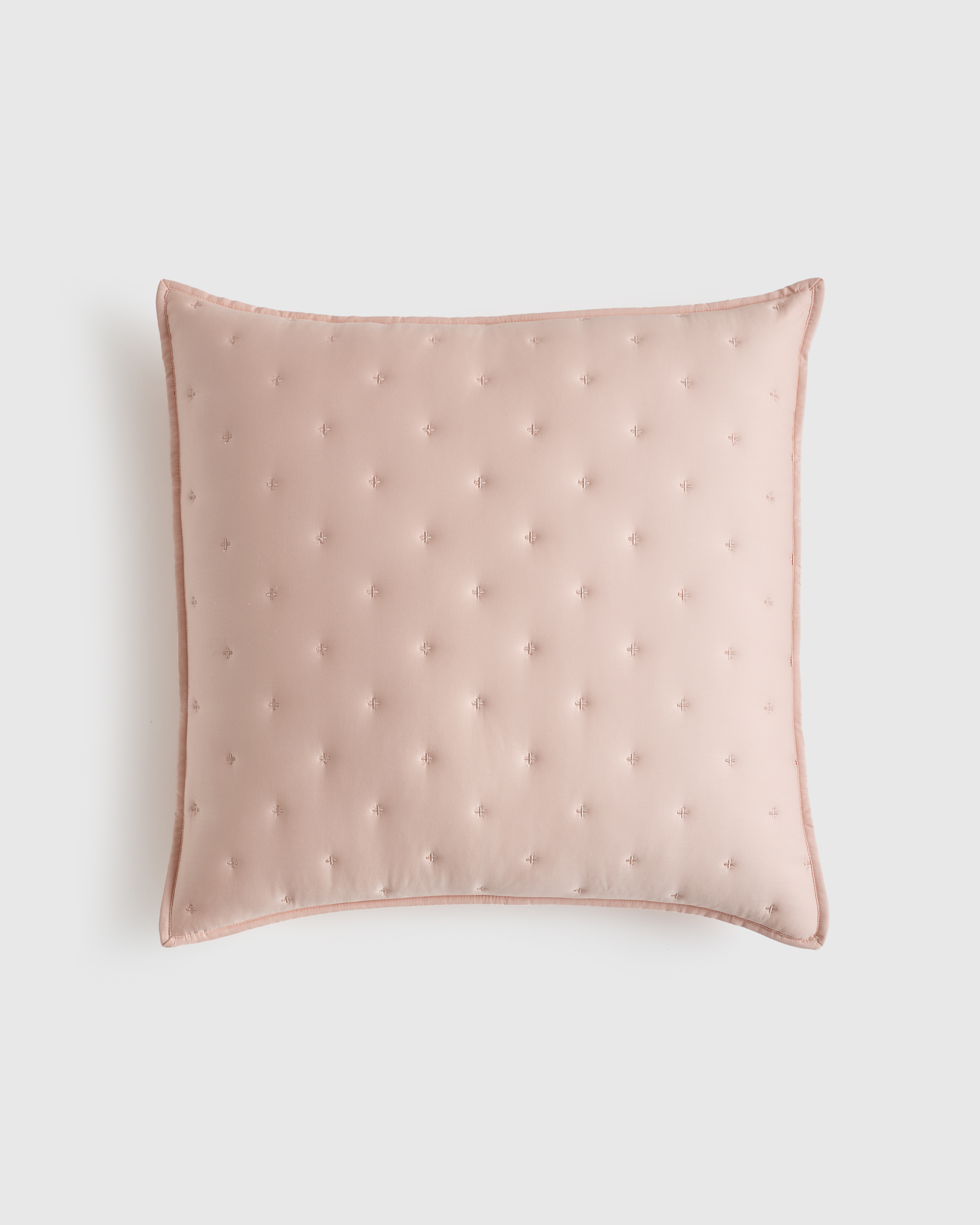 Soft Pink Bamboo Dream Quilted Euro Sham