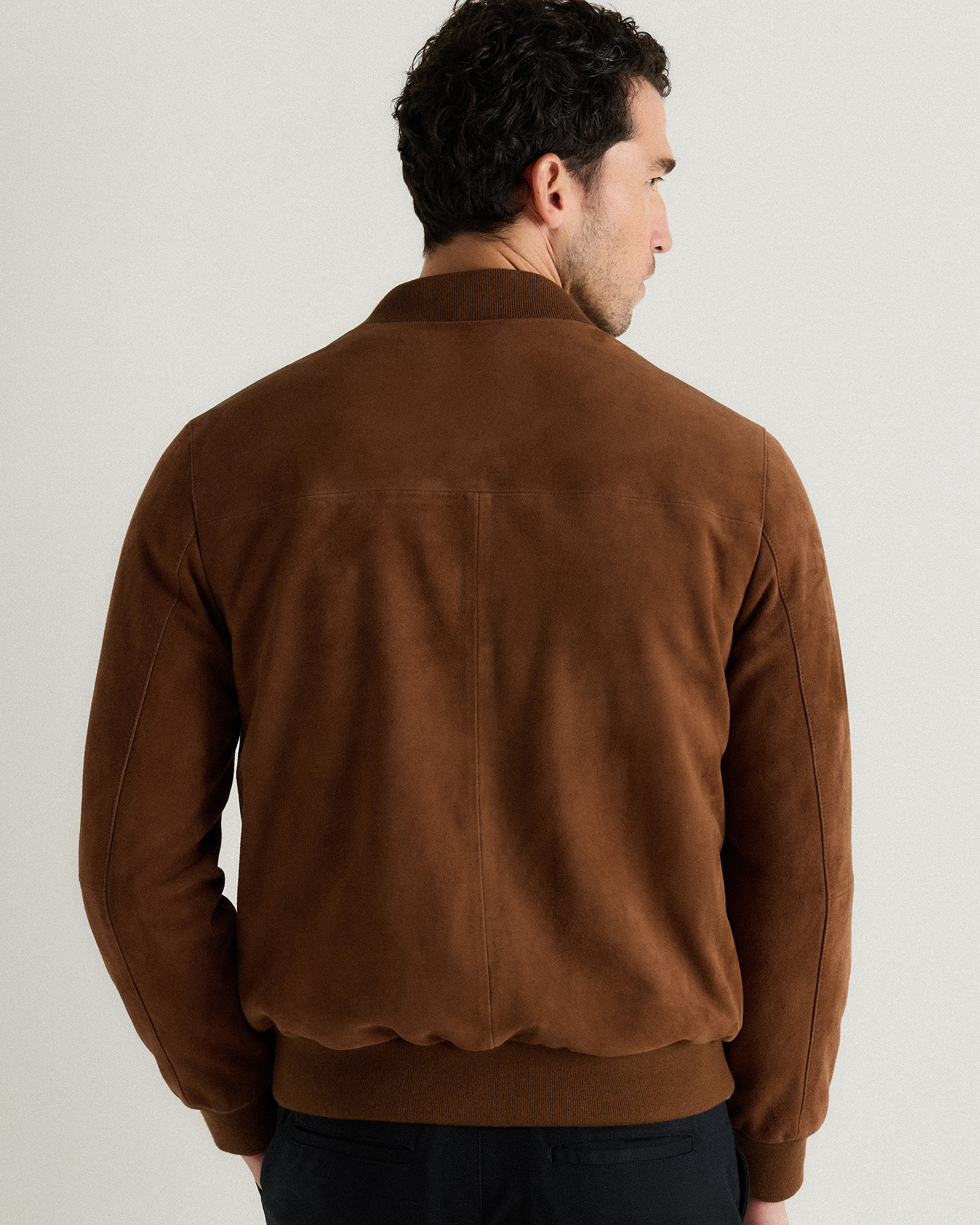 100% Suede Bomber Jacket