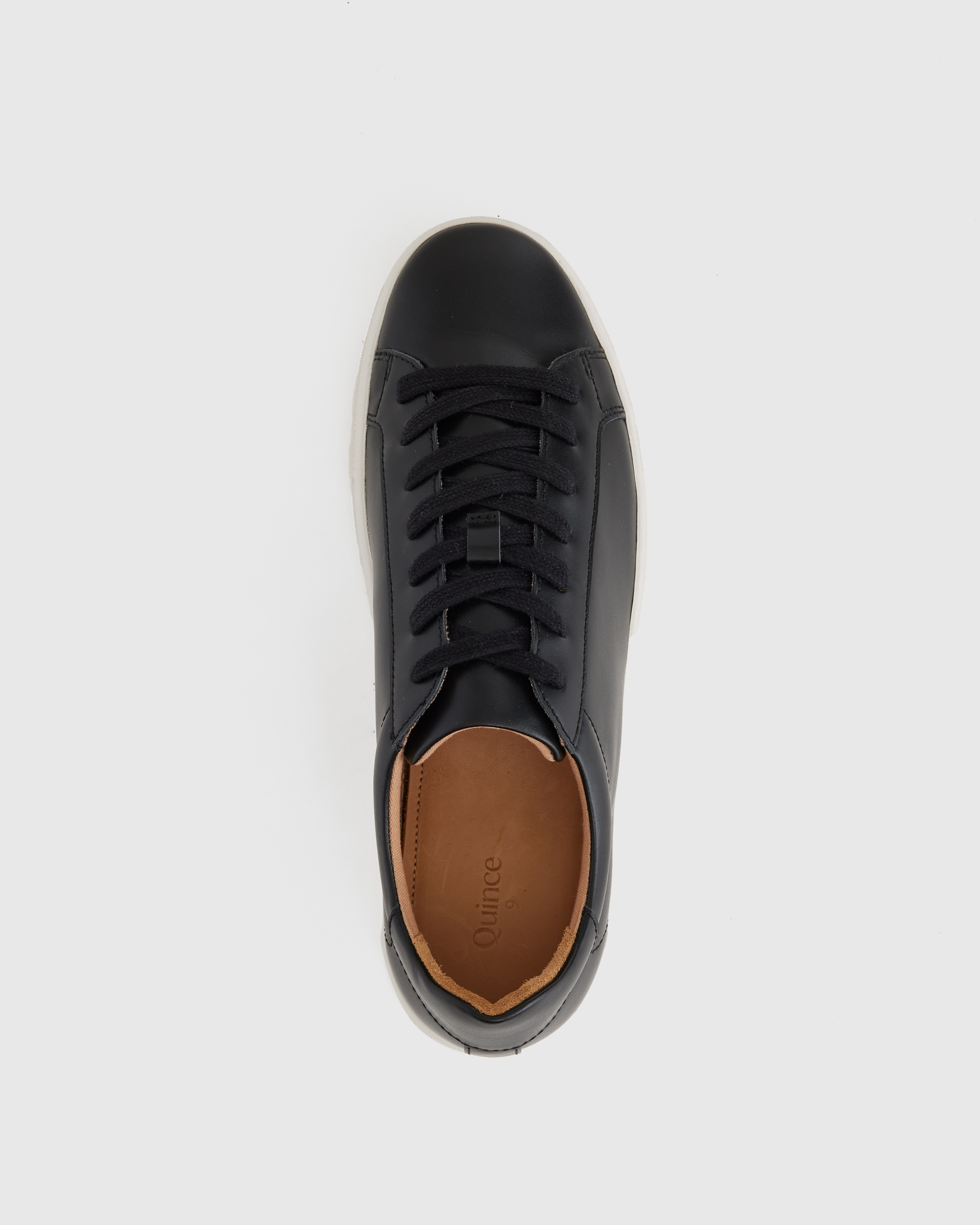 Women's Everyday Sneaker in Black, Size 5, Leather by Quince