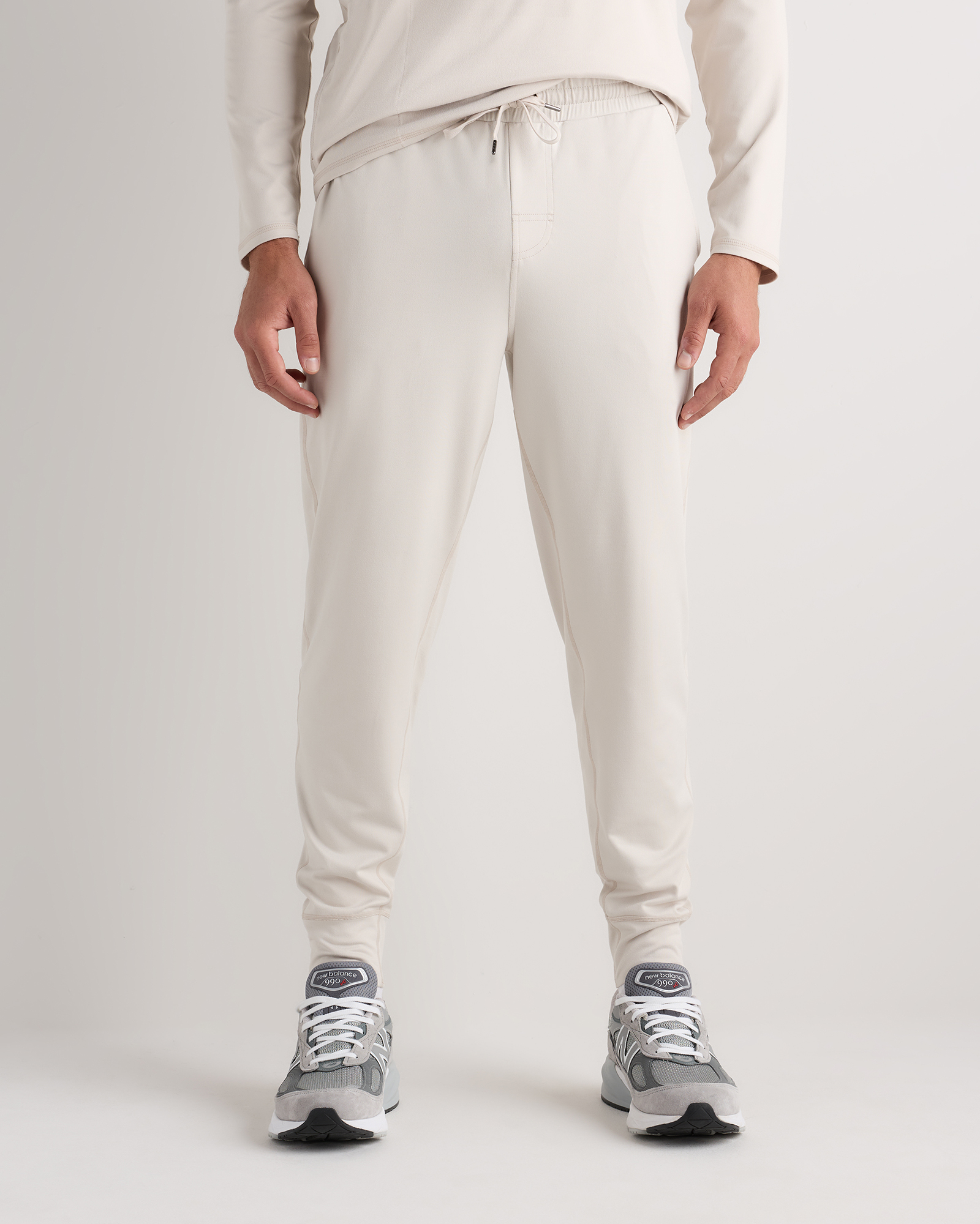 Solid Chalk Flowknit Performance Joggers