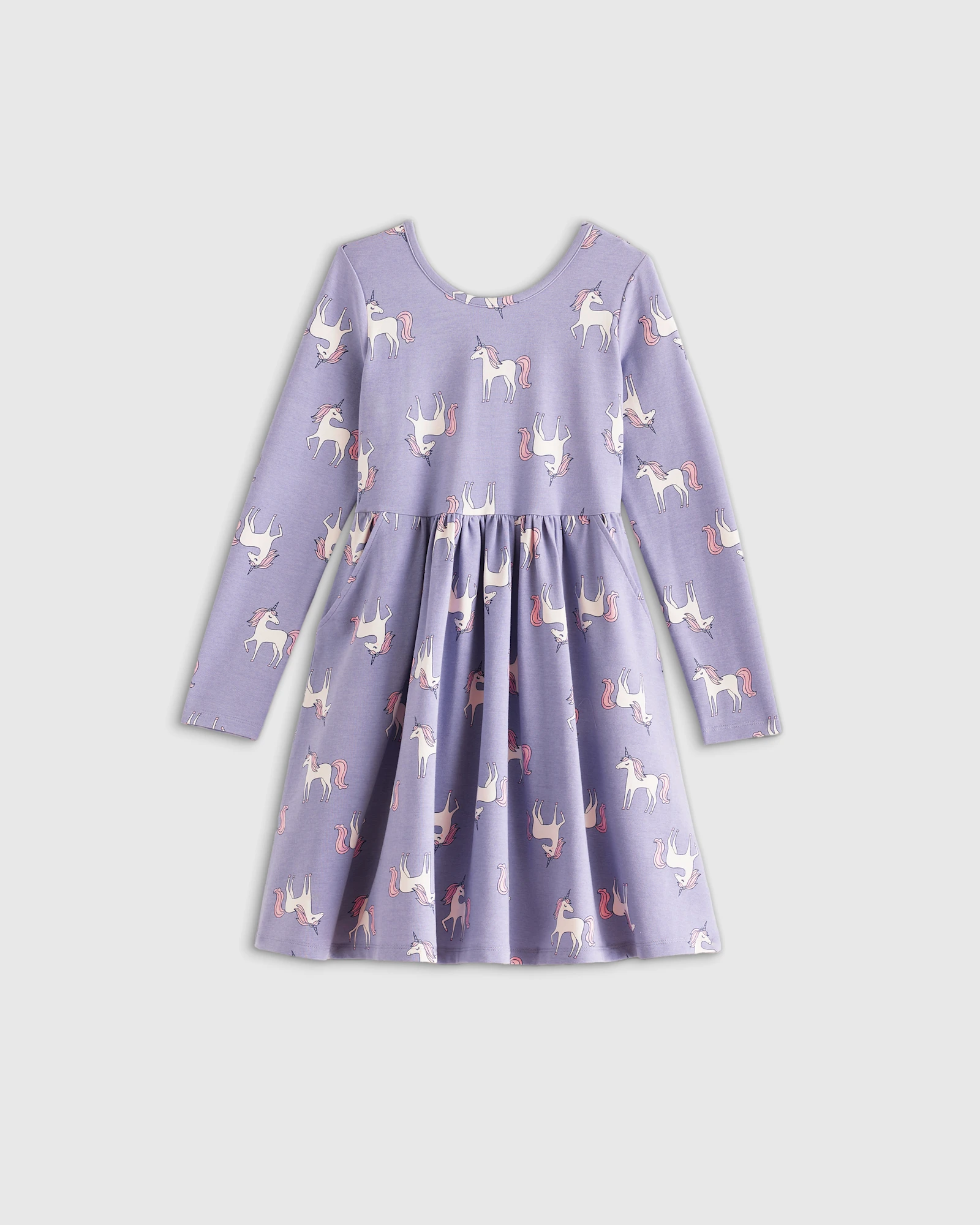 5t long sleeve dress Organic Cotton Long Sleeve Skater Dress