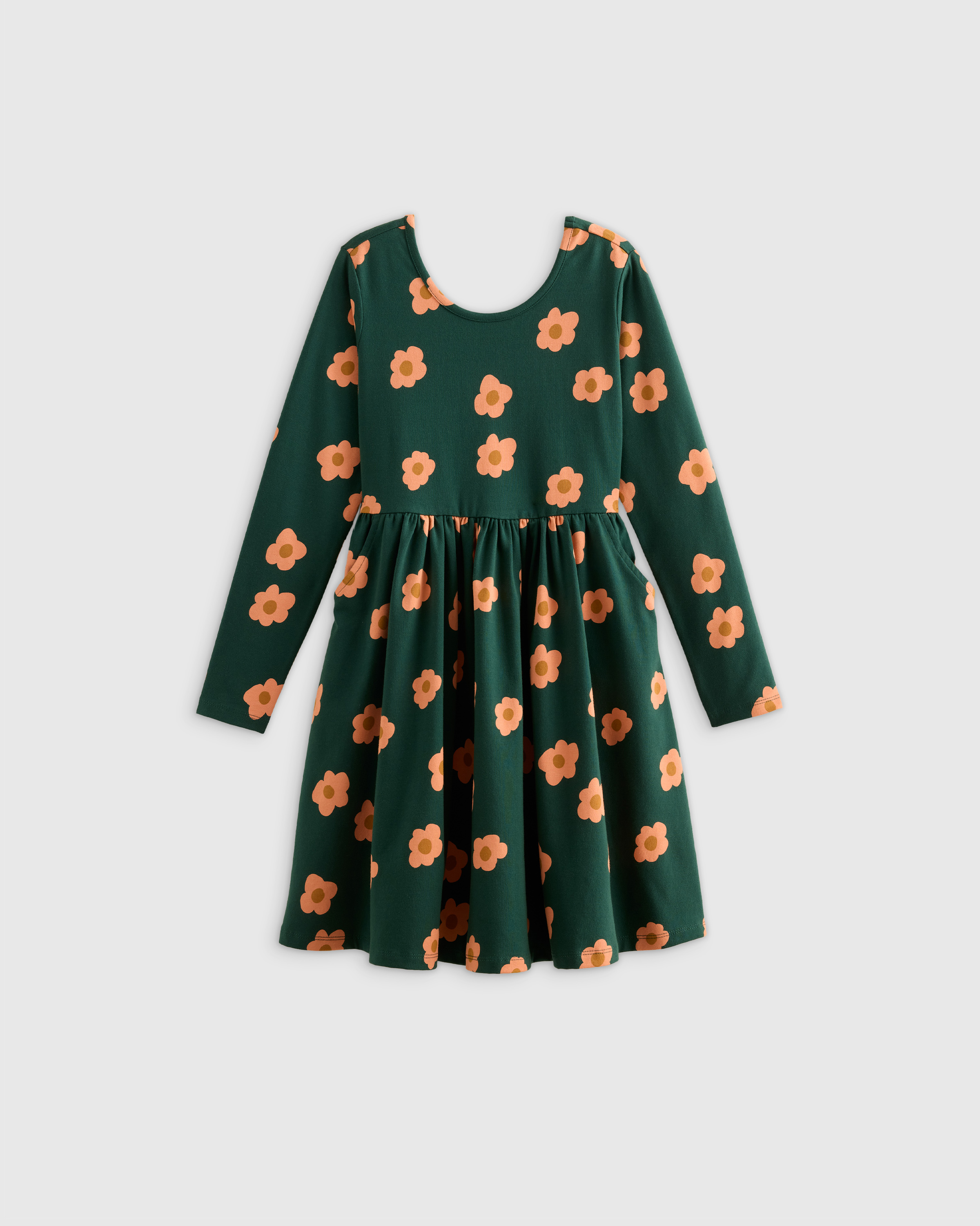 Dancing Daisy Organic Cotton Long Sleeve Skater Dress 