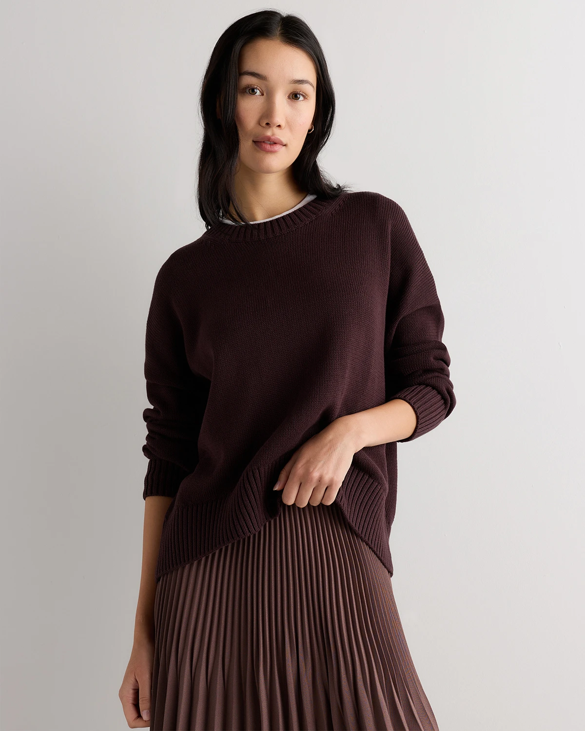 100% Organic Cotton Boyfriend Crew Sweater