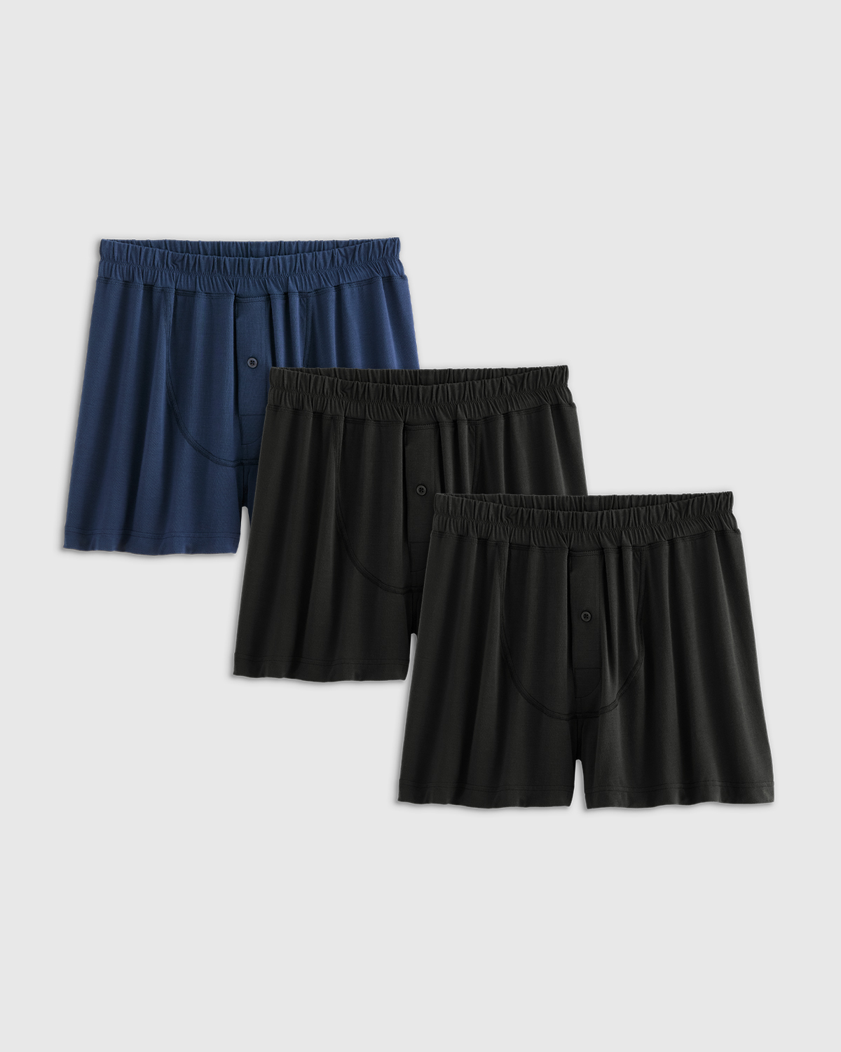 Navy/Black Micromodal Stretch Boxer Short (3-Pack)