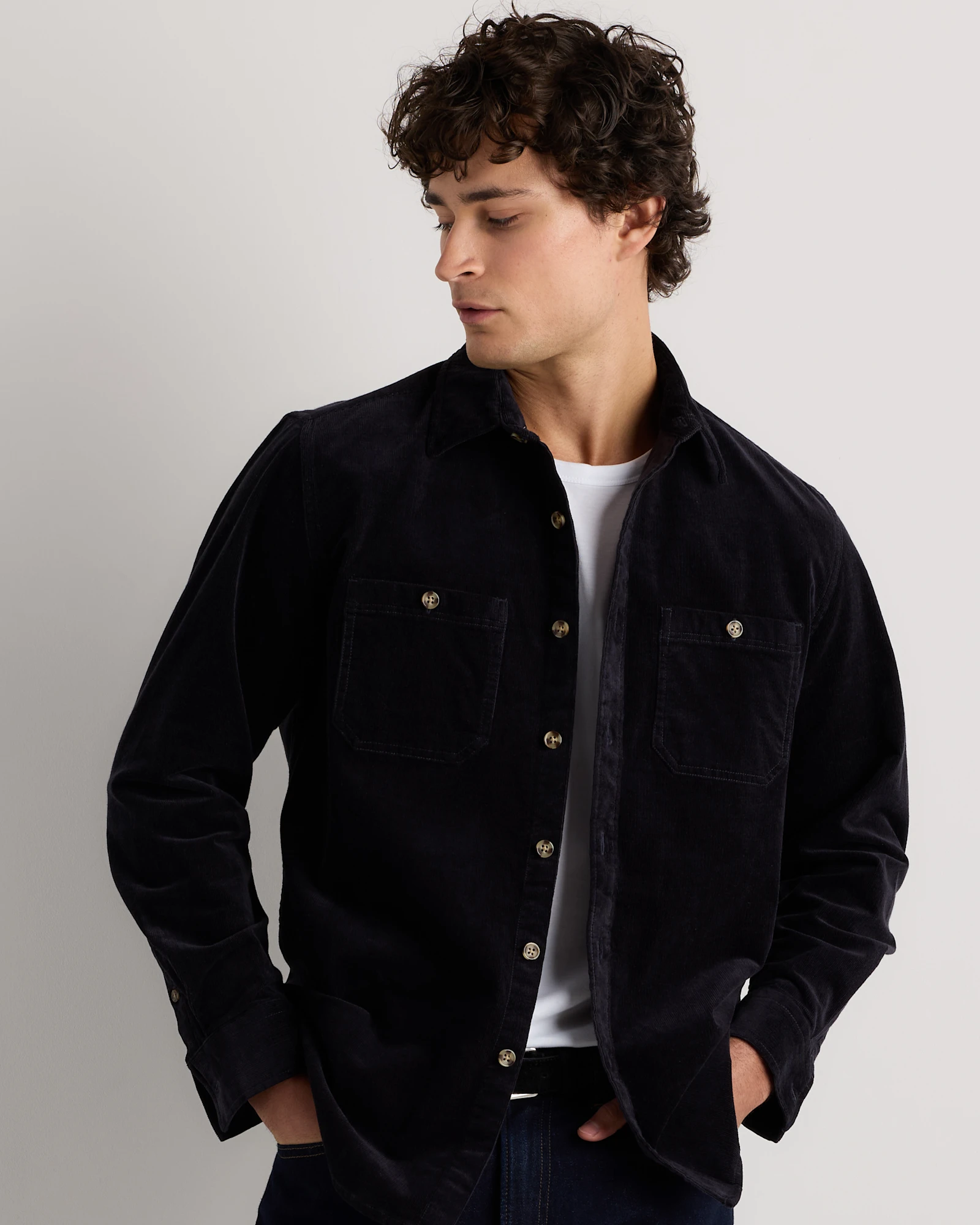 Men's Organic Stretch Corduroy Shirt
